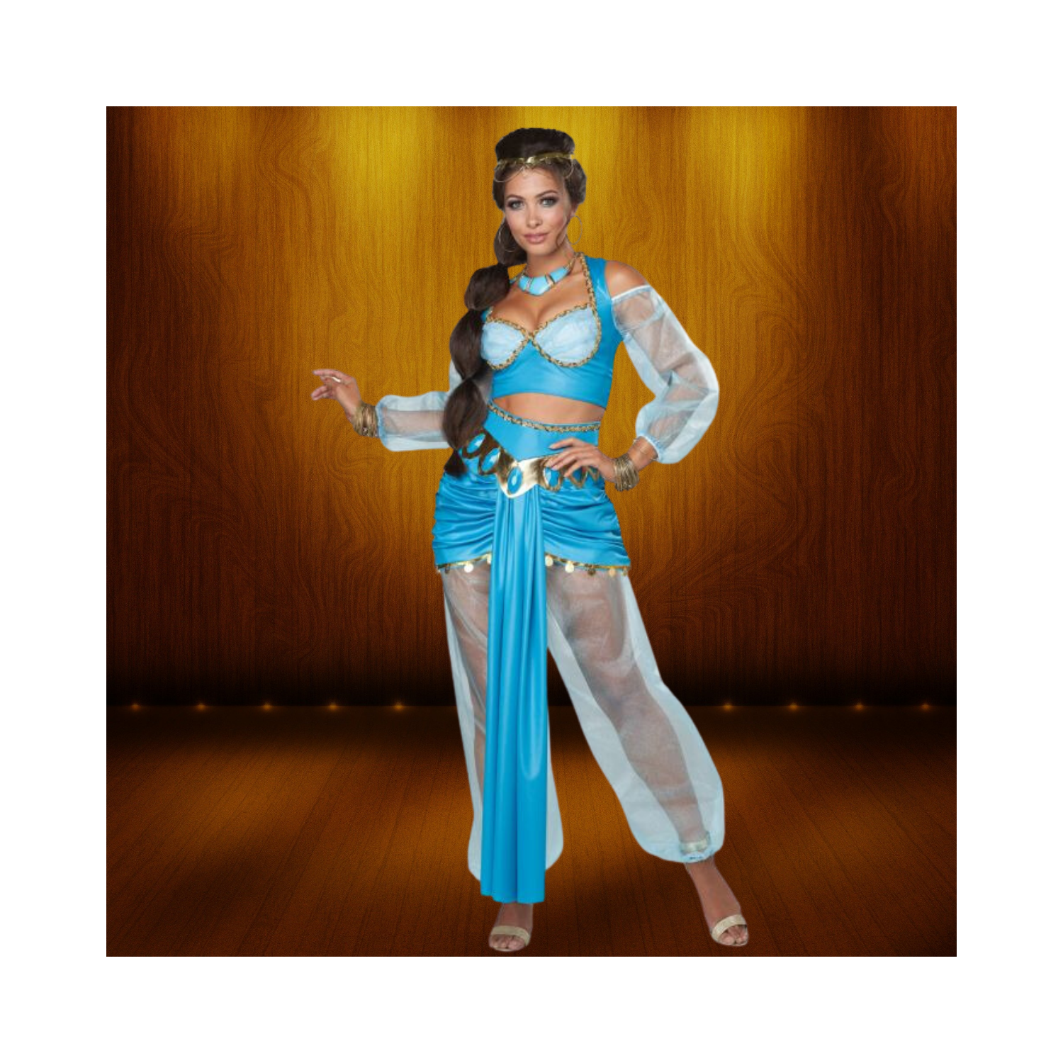 Blue Arabian Princess Adult Costume