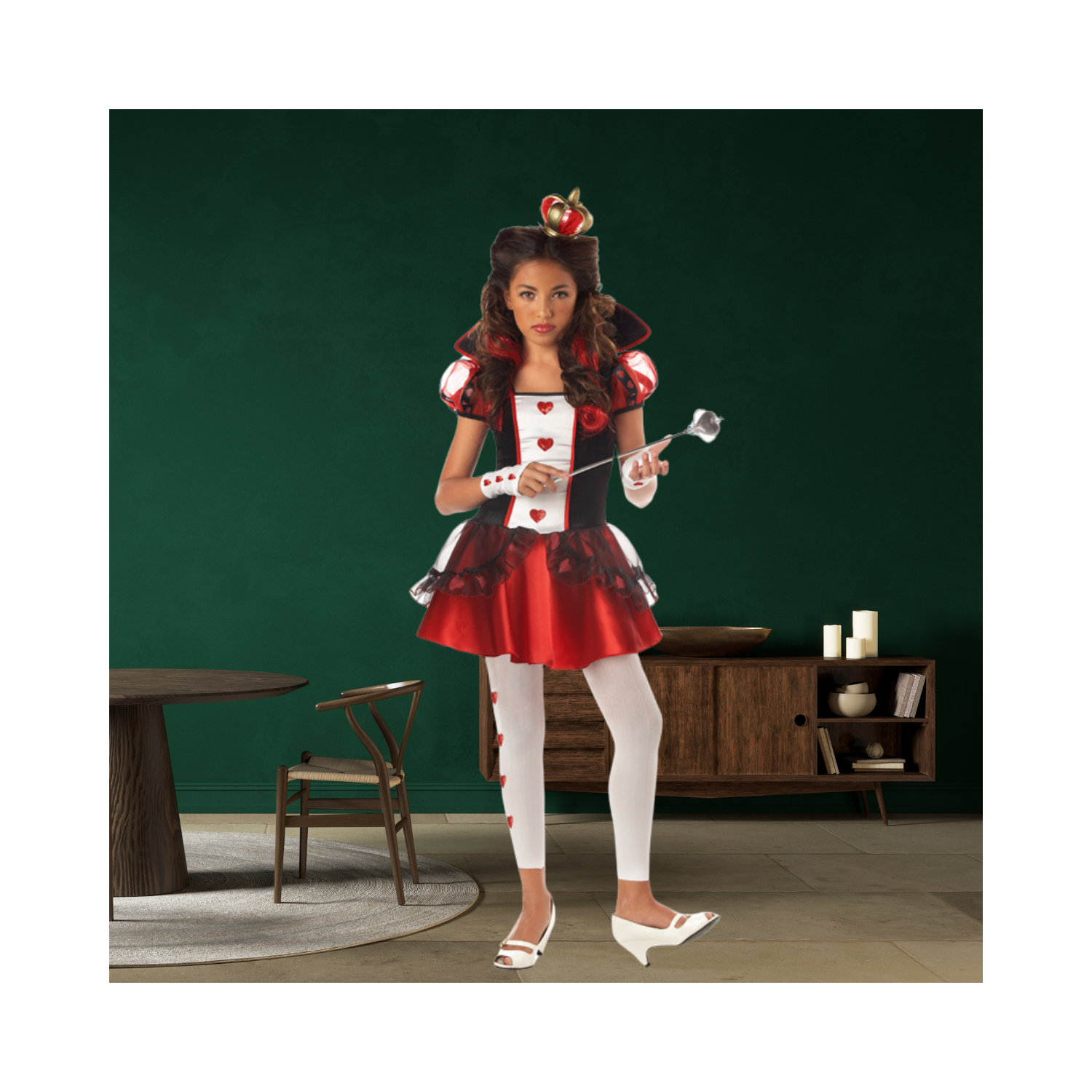 Halloween Queen of Hearts Tween Costume