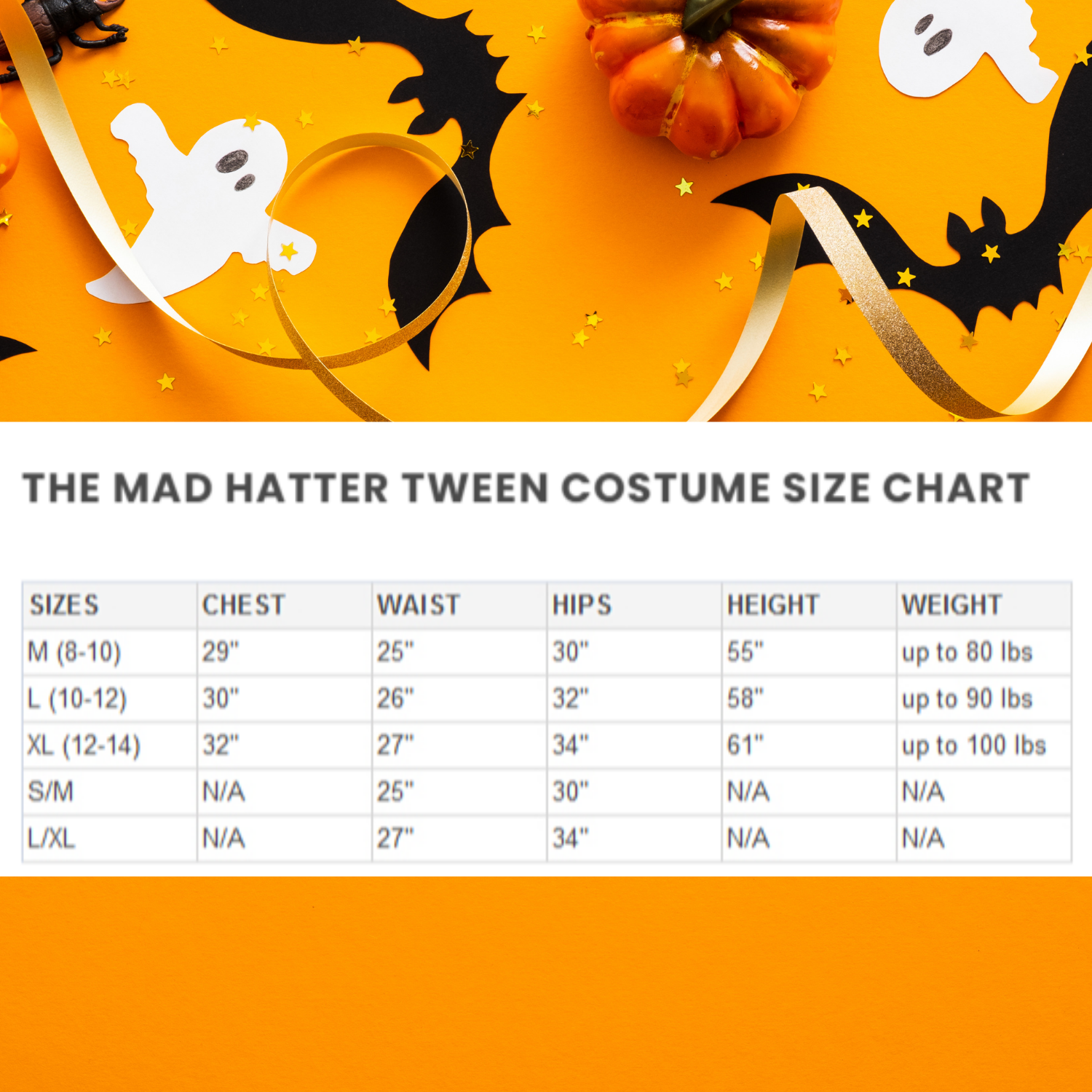 Halloween Mad Hatter Tween Costume