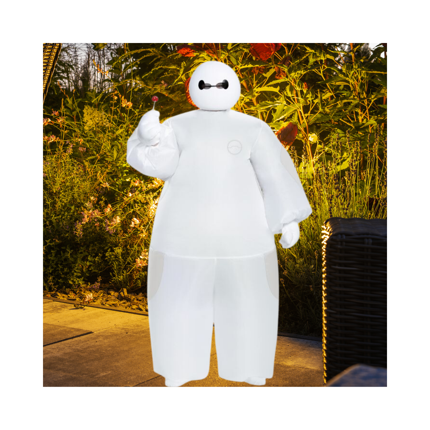 Halloween White Baymax Inflatable Child Costume