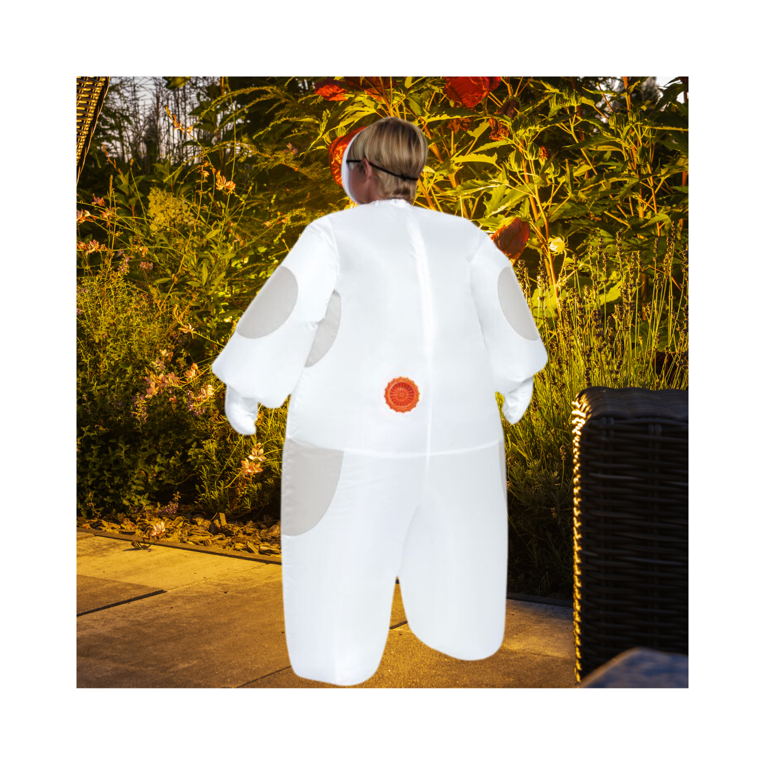 Halloween White Baymax Inflatable Child Costume