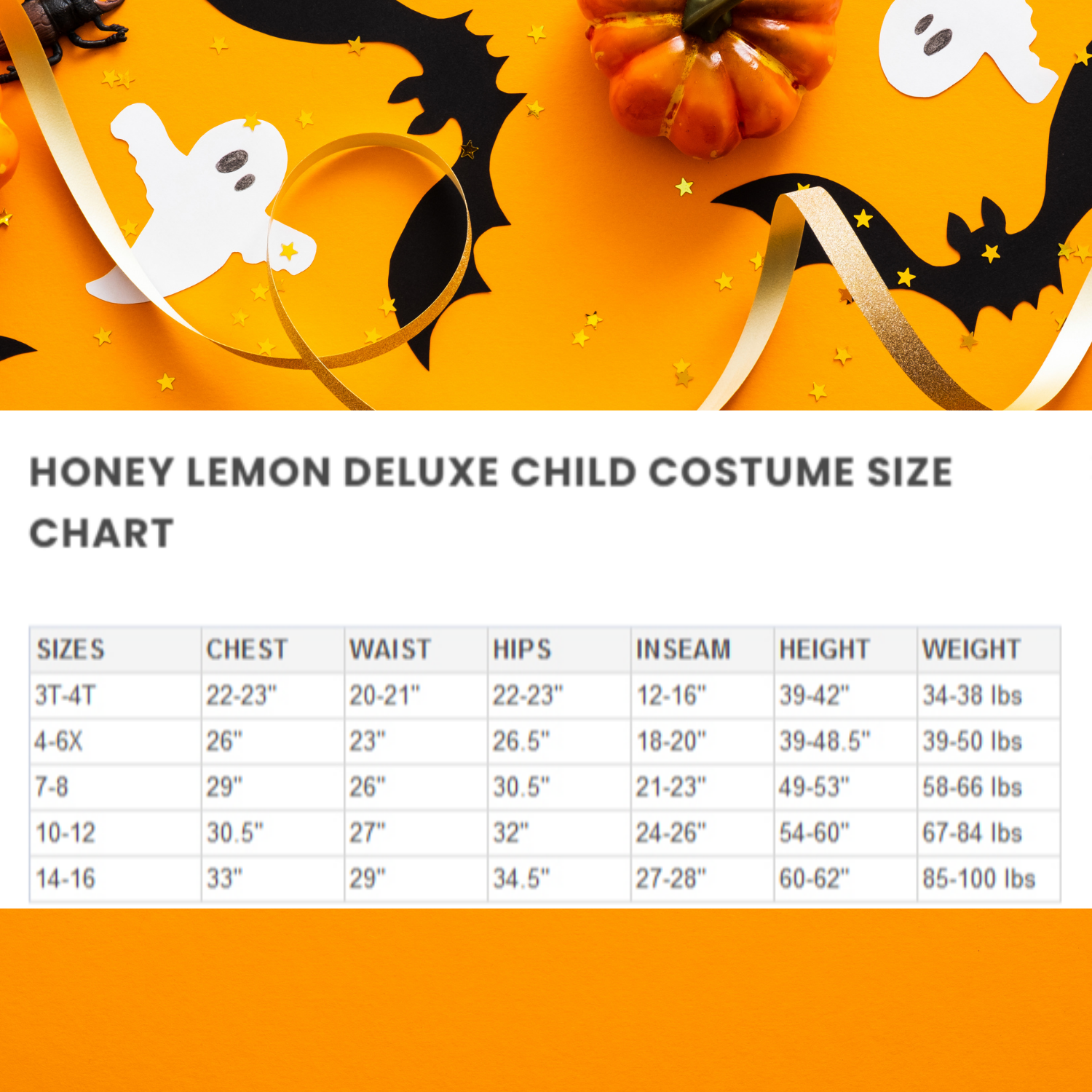 Halloween Deluxe Honey Lemon Child Costume