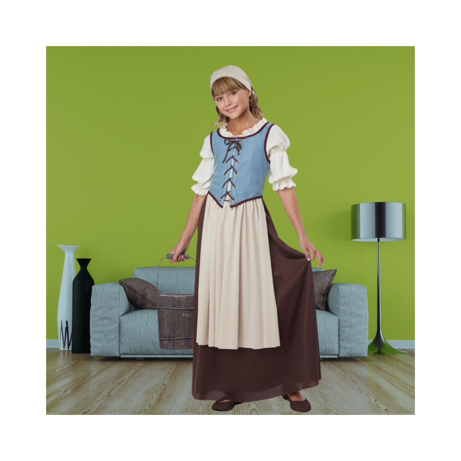 Halloween Renaissance Peasant Girl Child Costume