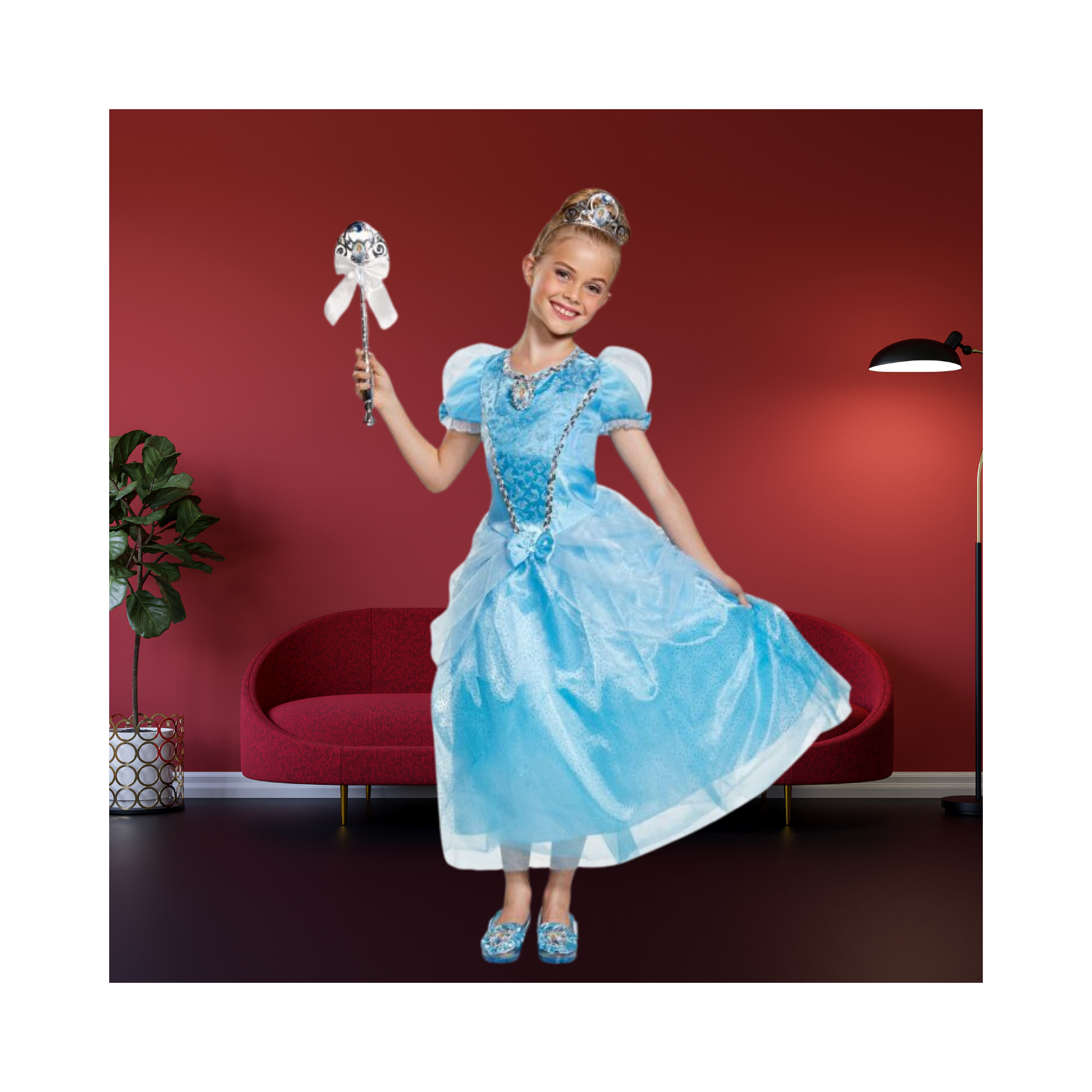 Halloween 2018 Cinderella Deluxe Child Costume