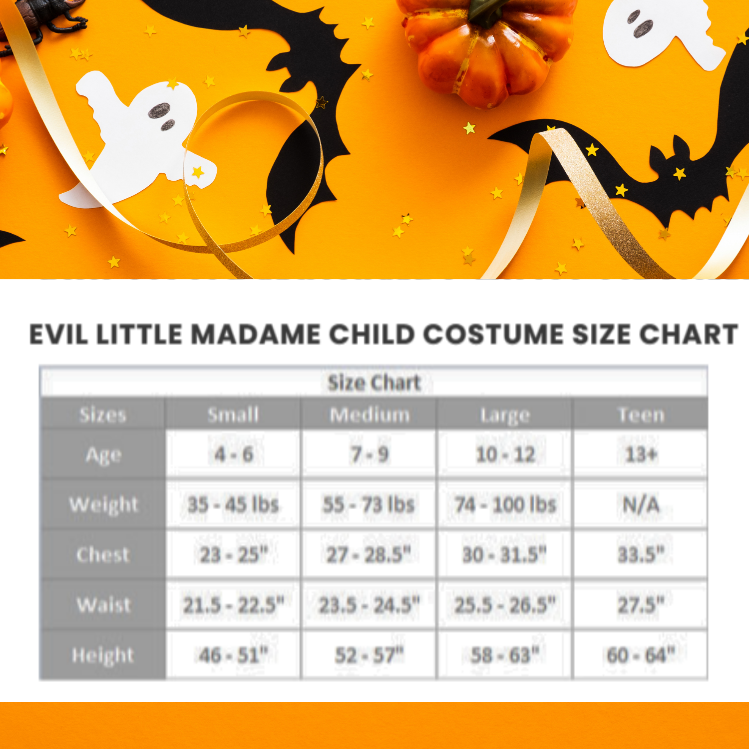 Halloween Evil Little Madame Child Costume