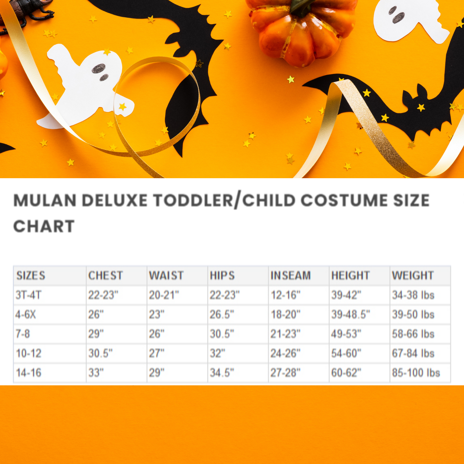 Halloween Mulan Deluxe Toddler/Child Costume