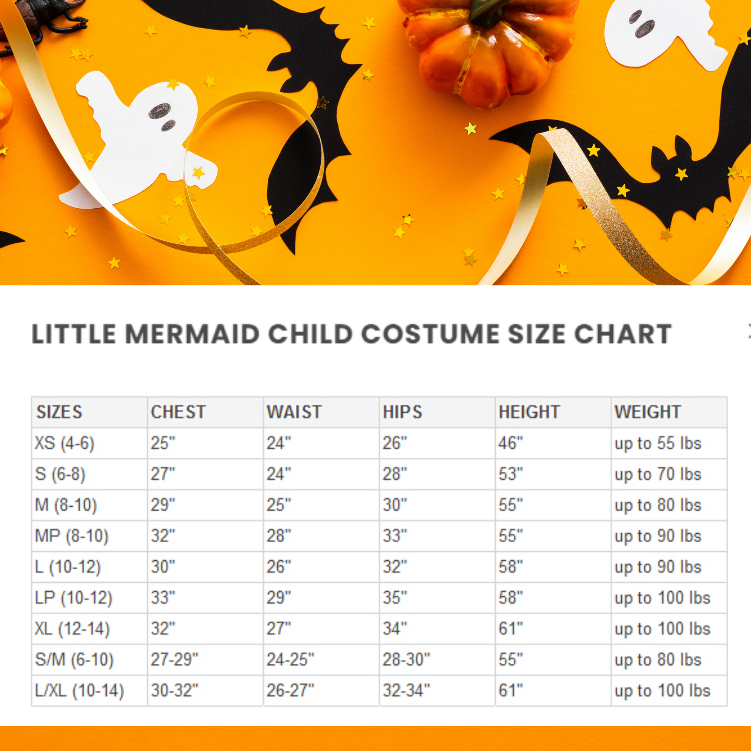 Halloween Little Mermaid Child Costume