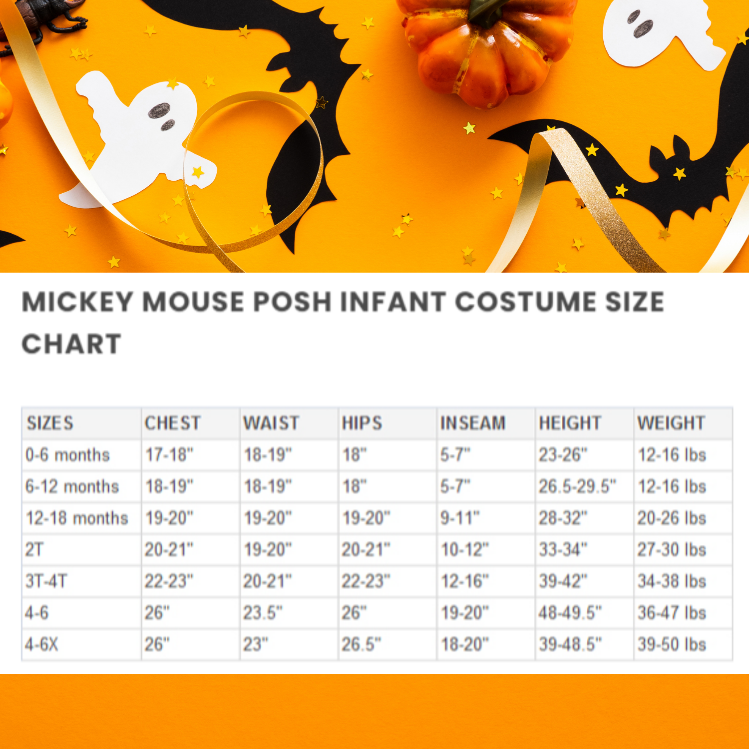 Halloween Mickey Mouse Posh Infant Costume