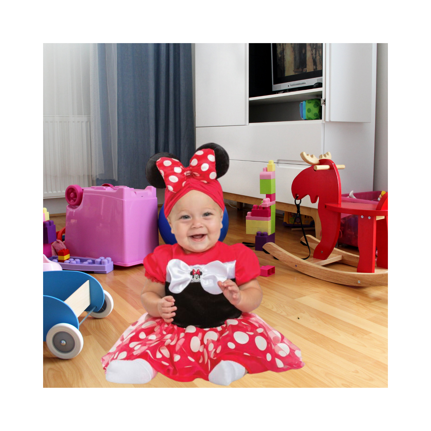 Halloween Minnie Mouse Red Posh Infant Costume