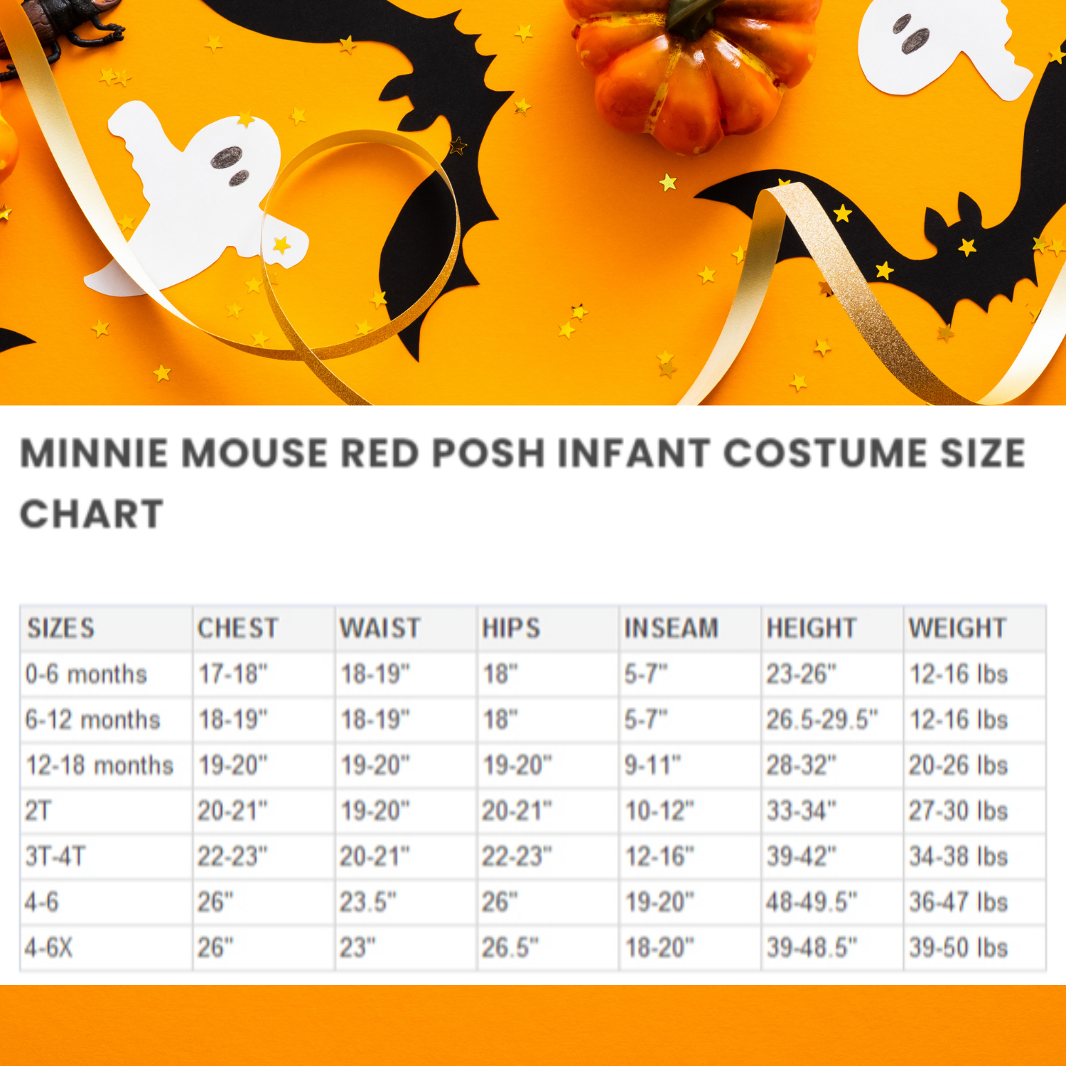 Halloween Minnie Mouse Red Posh Infant Costume