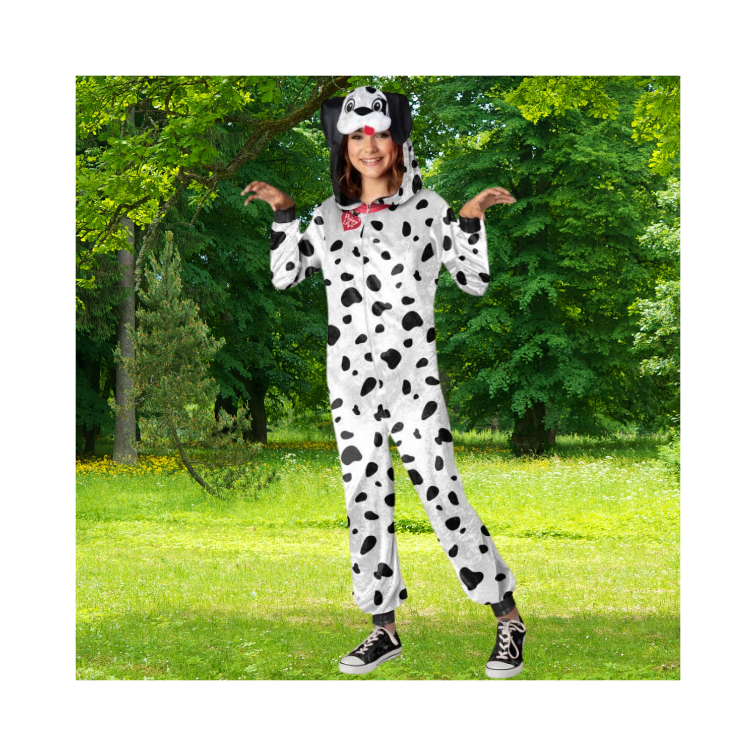 Halloween Party Animal Dalmatian Tween Costume