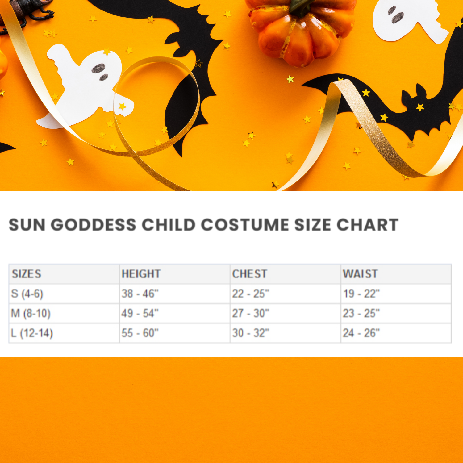 Halloween Sun Goddess Child Costume