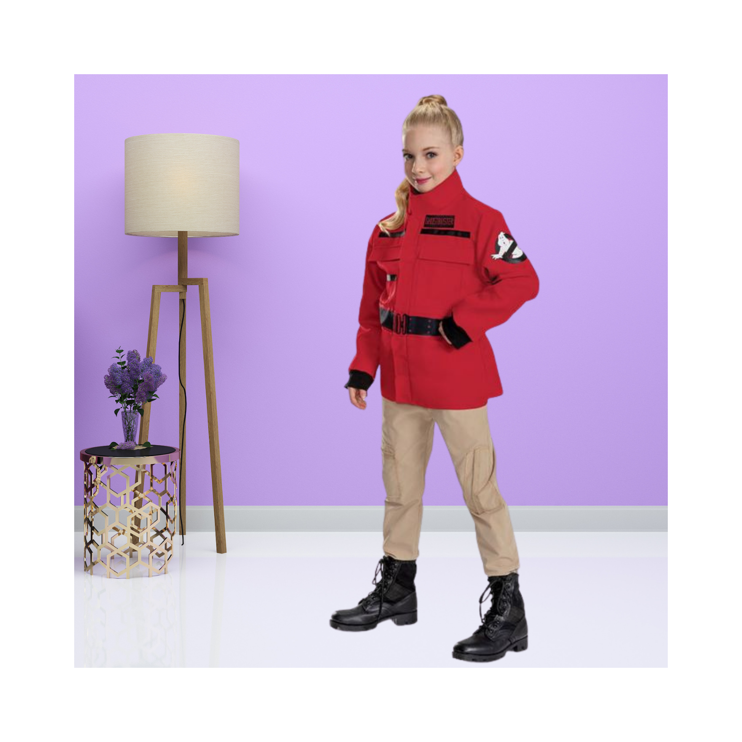 Halloween Ghostbusters Parka Girls Costume