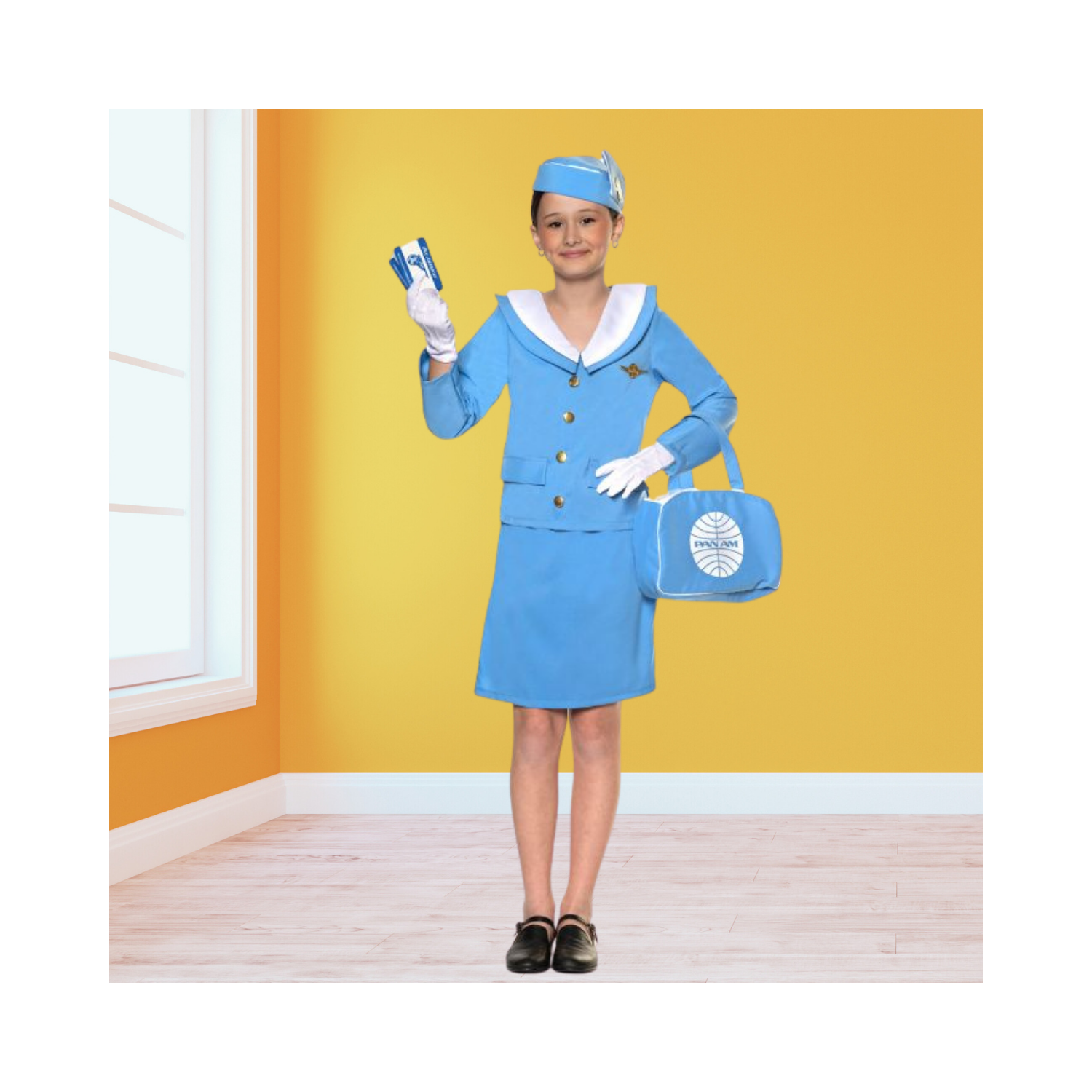 Halloween Pan Am Stewardess Child Costume