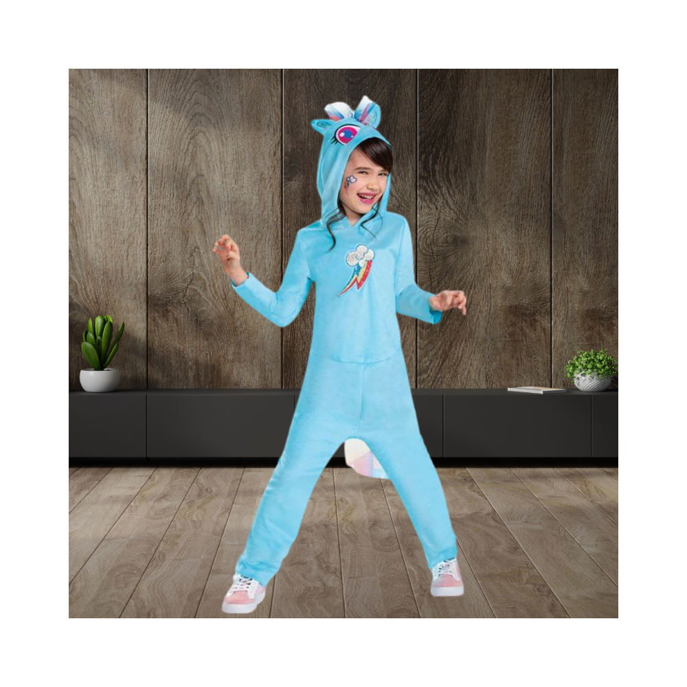 Halloween Rainbow Dash Hooded Jumpsuit Child Costume