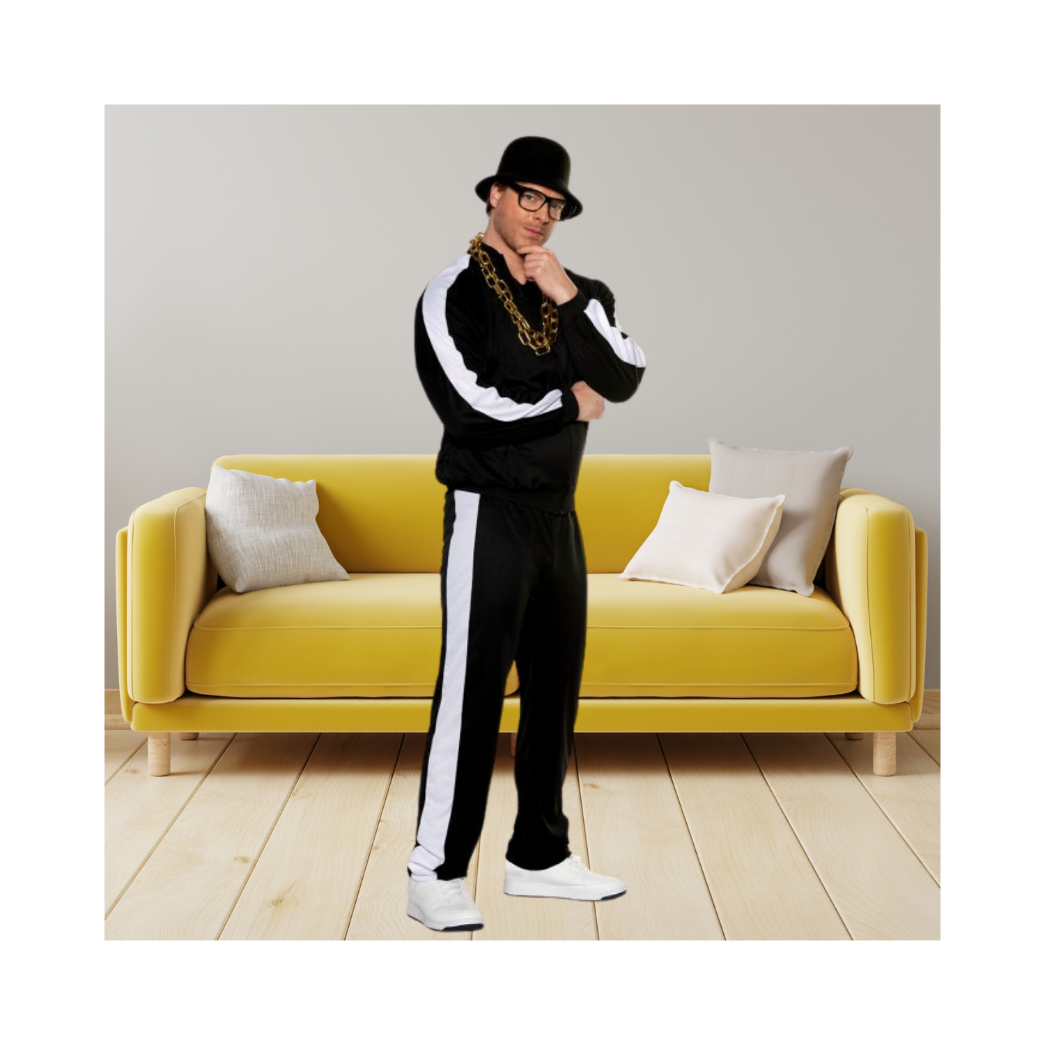 Halloween Hip Hop Jumpsuit Adult Costume