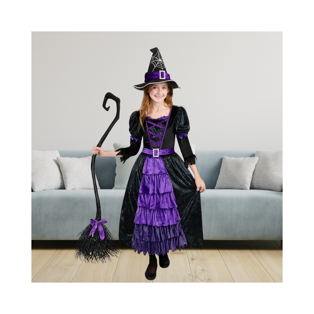 Halloween Girl's Purple witch Costume