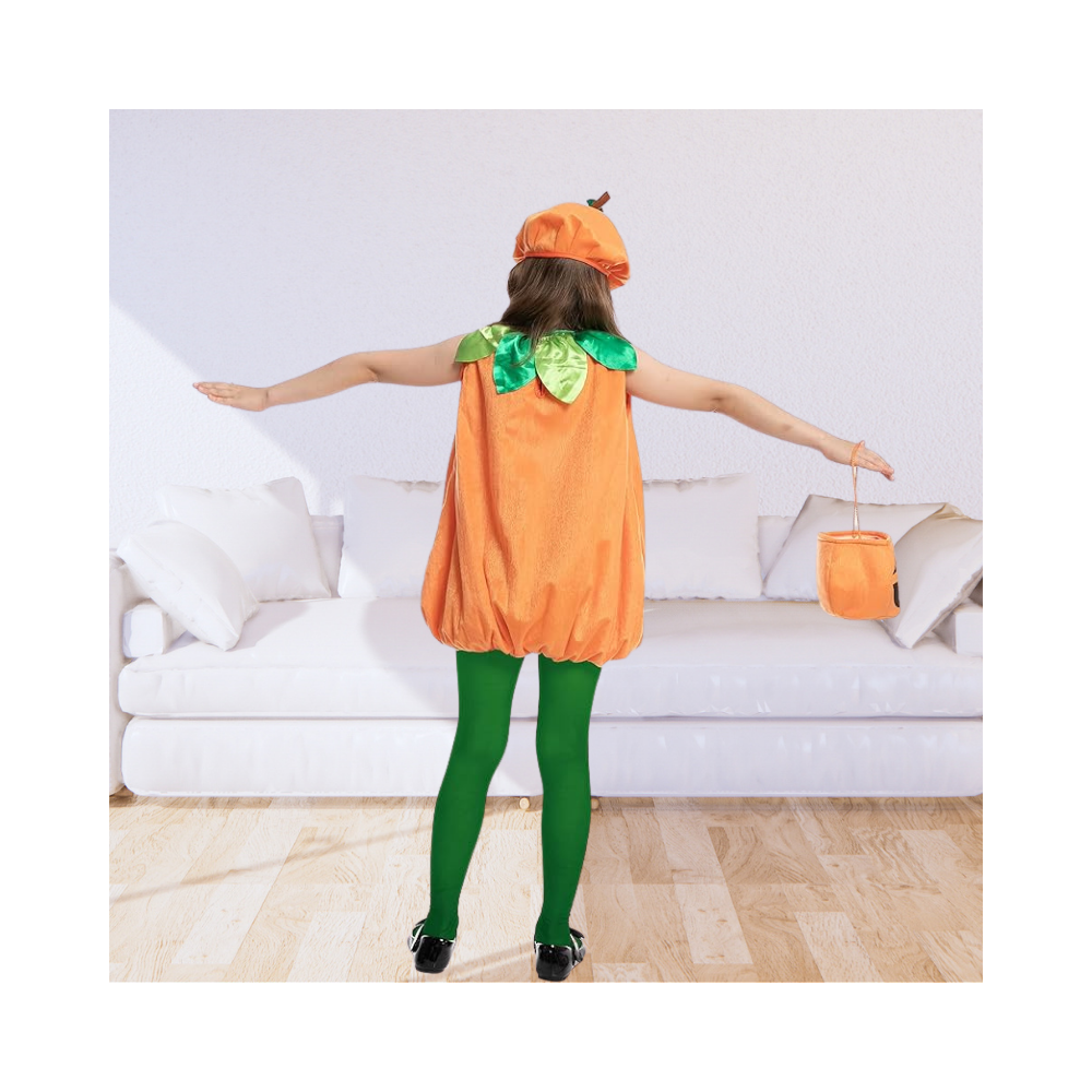 Halloween Child Girl Pumpkin Dress