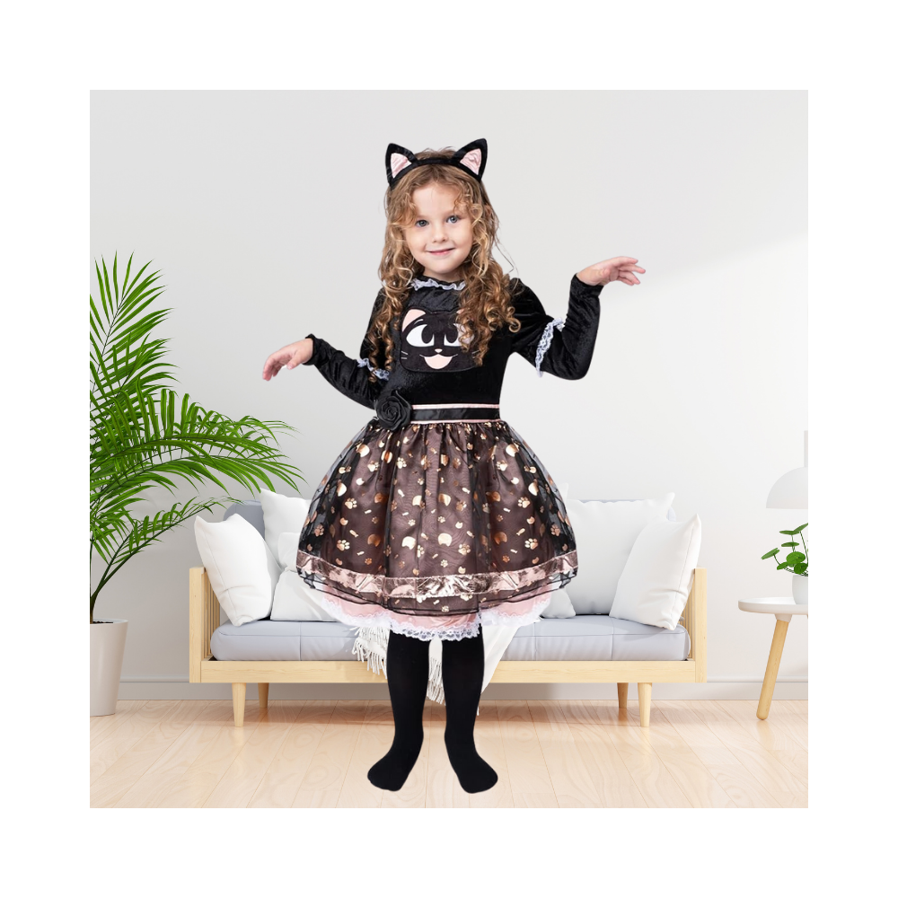 Halloween Child Girl Cutie Cat Costume