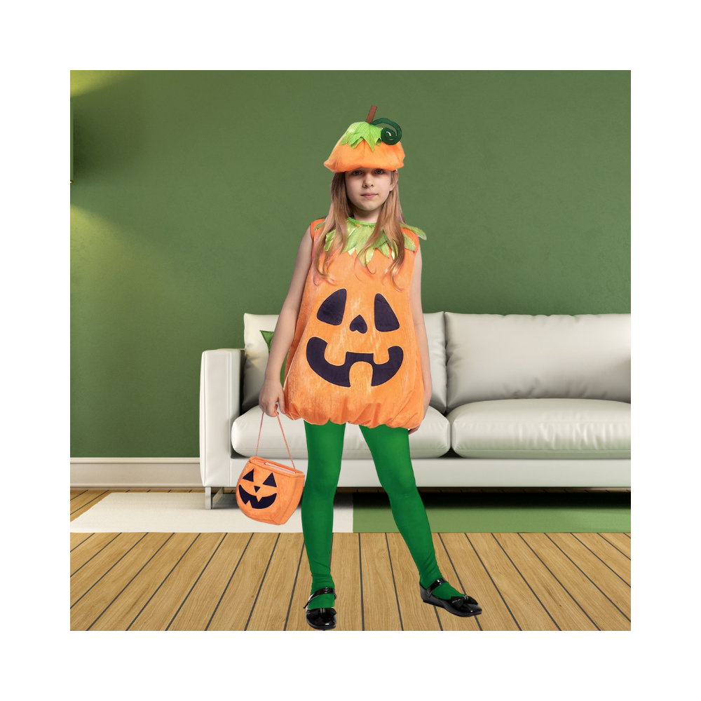 Halloween  Child Girl Pumpkin Costume Set