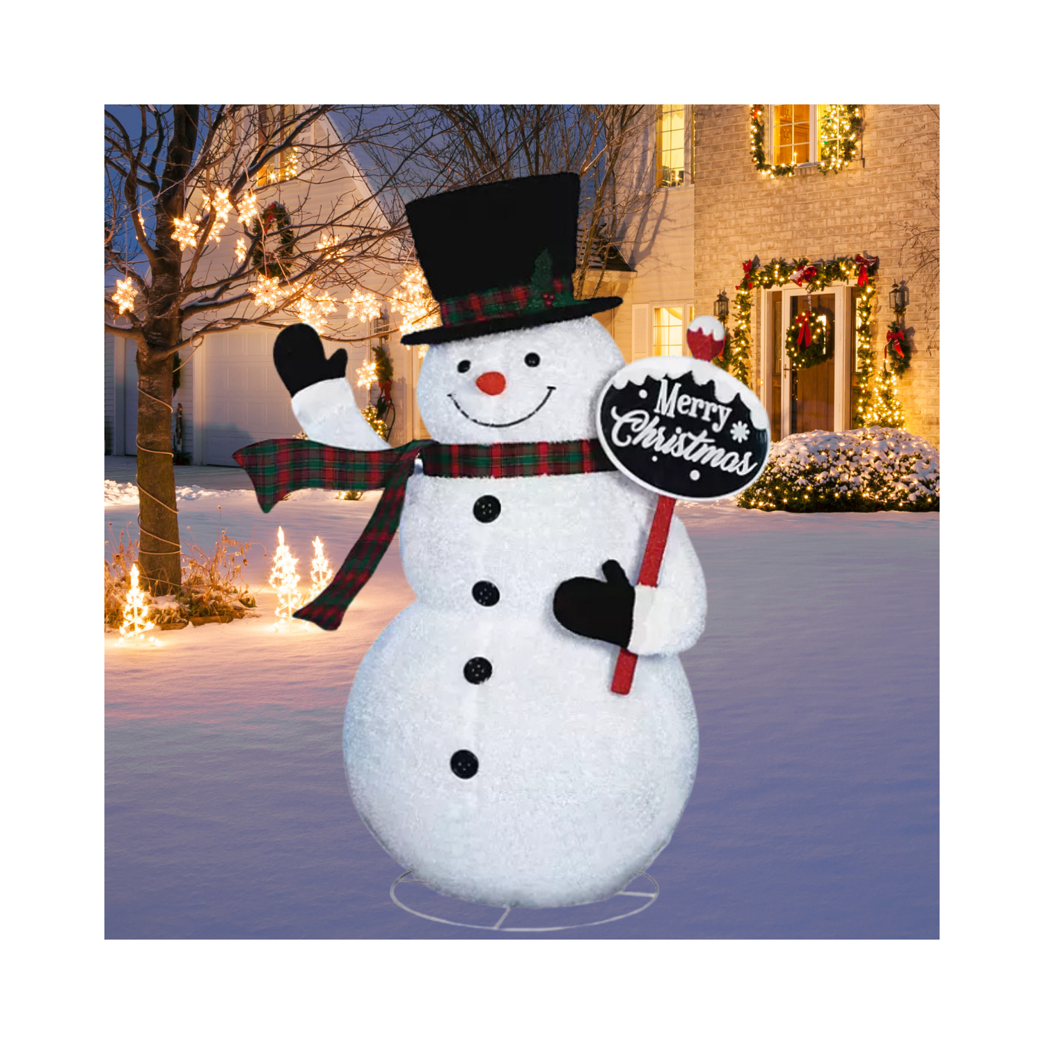 Christmas 6' Pre-Lit Pop-Up Twinkling Snowman