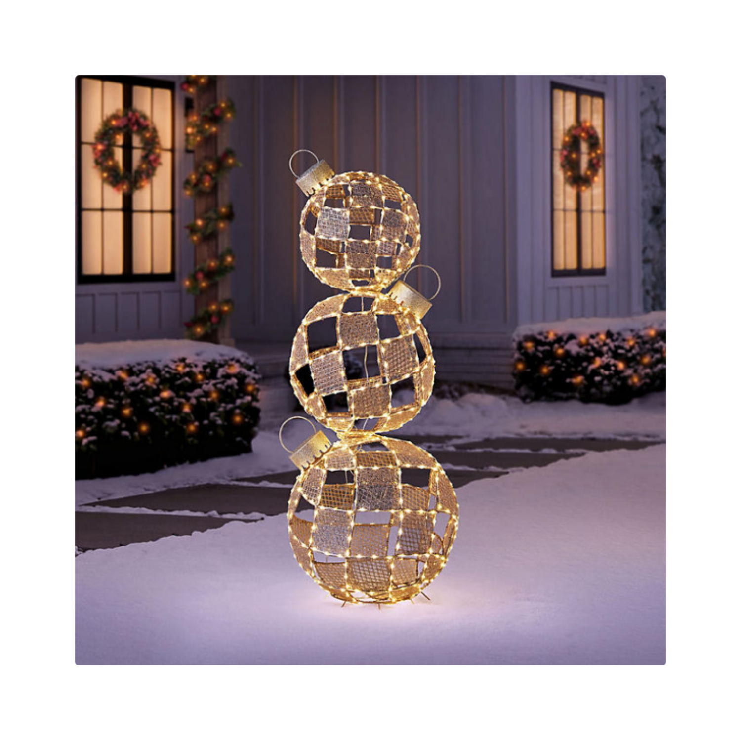 Christmas 5' Pre-Lit Stack Ornament Décor