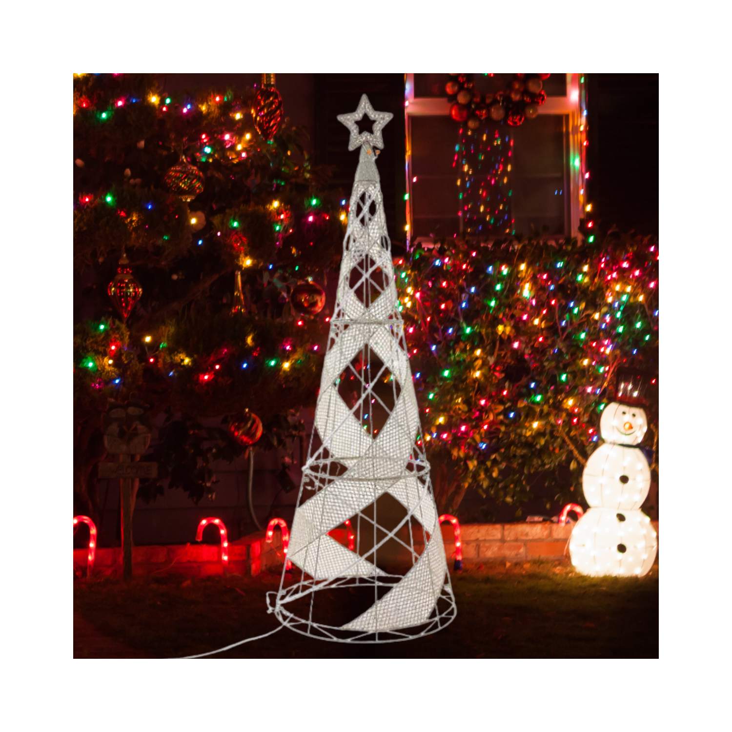 Christmas 7’ Pre-Lit Slim Shimmer Tree