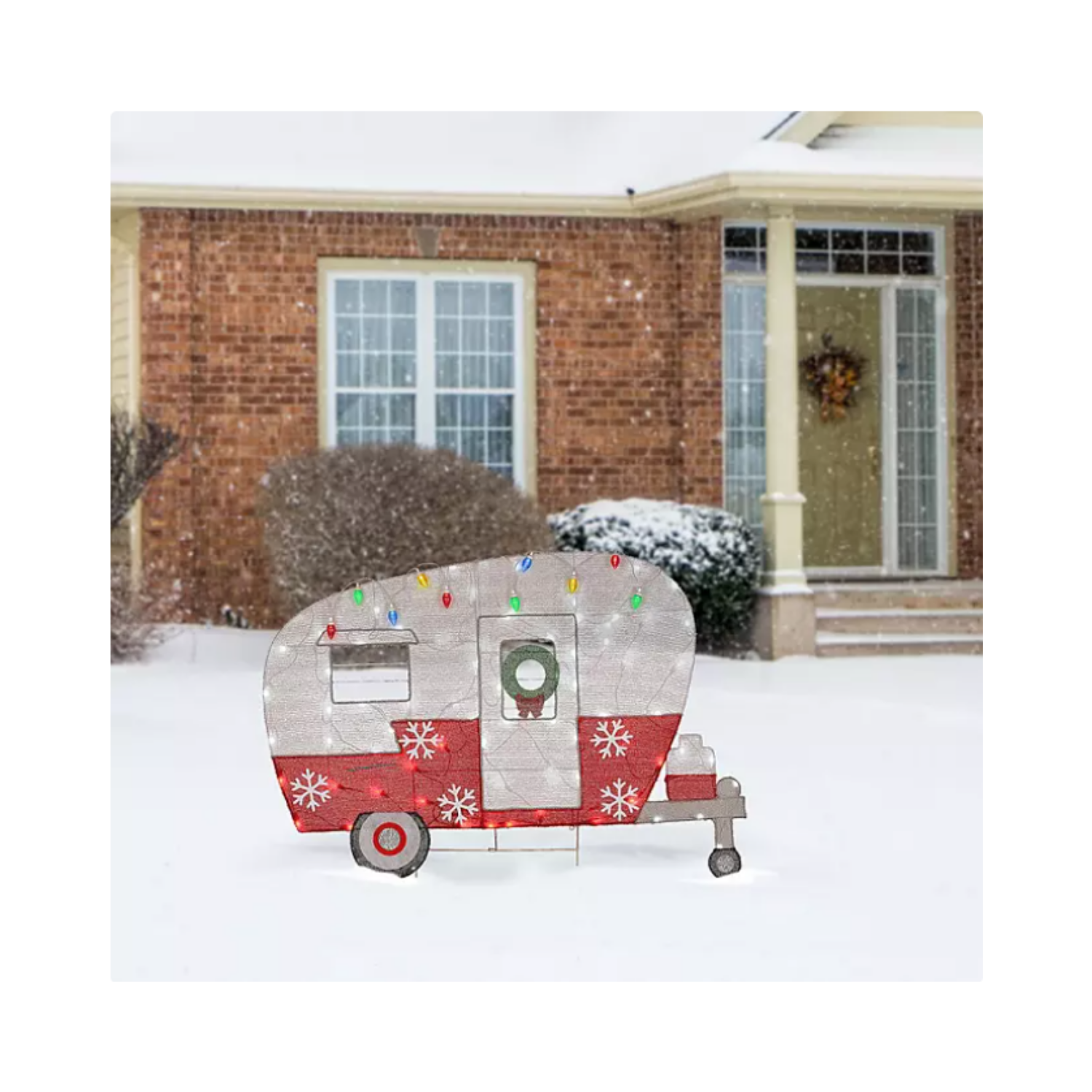 Christmas 32" 2D Pre-Lit Christmas Camper Bus