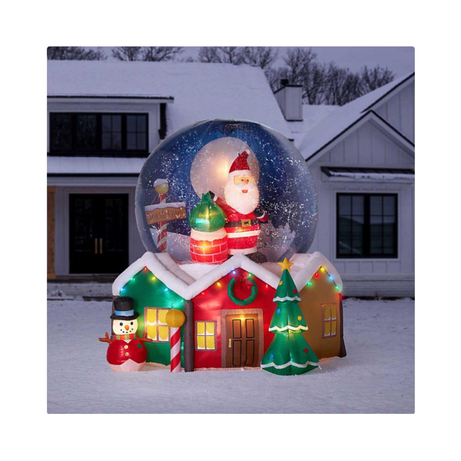 Christmas 9' Pre-Lit Inflatable Snowglobe