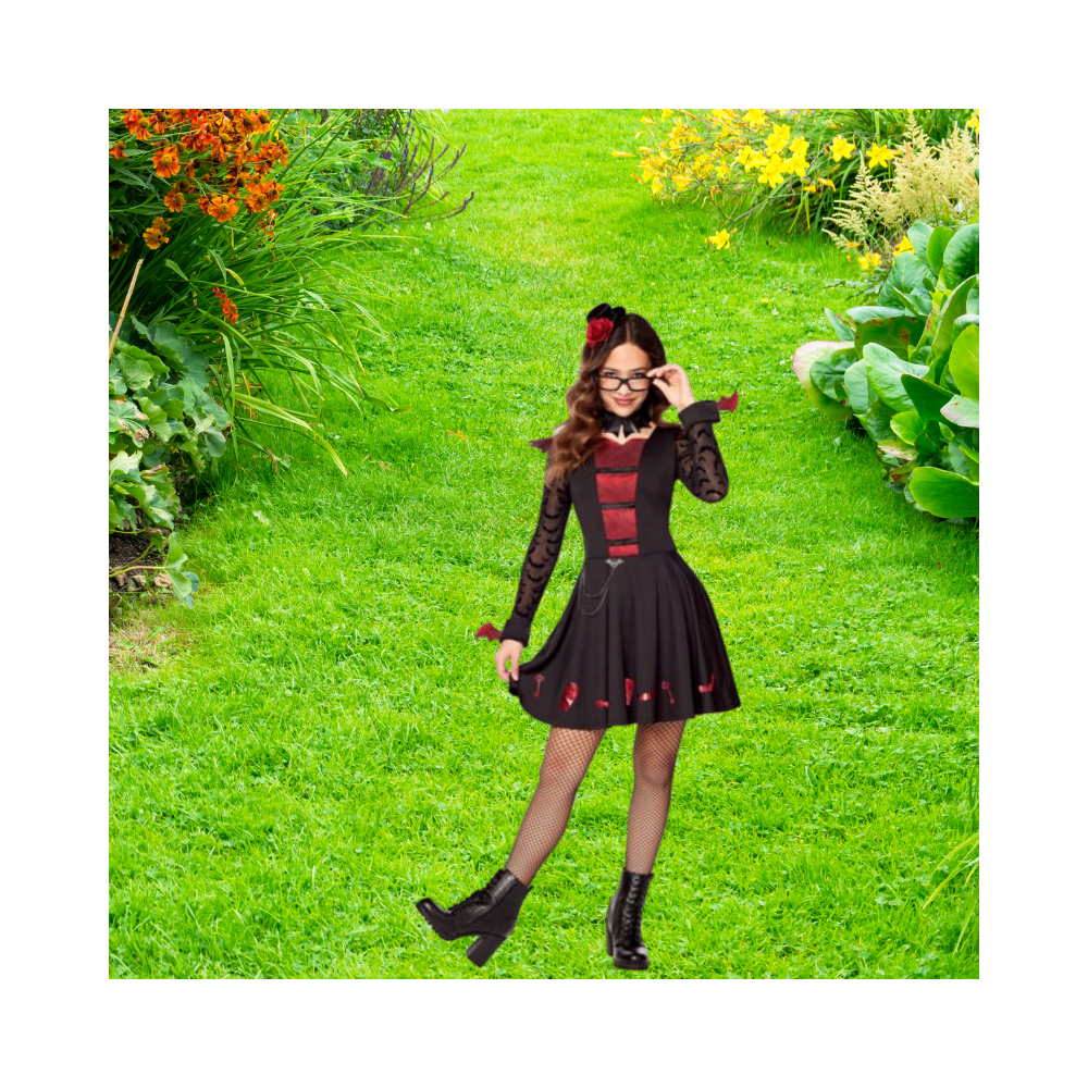 Halloween Kids Vampire Academy Dress Costume