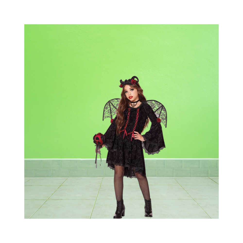 Halloween Kids Gothic Devil Costume