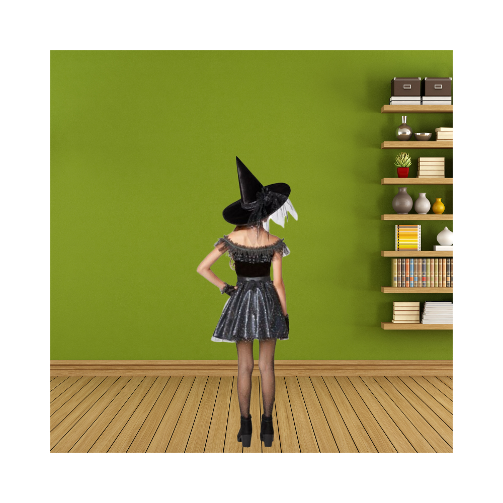 Halloween Kids Glitter Witch Costume