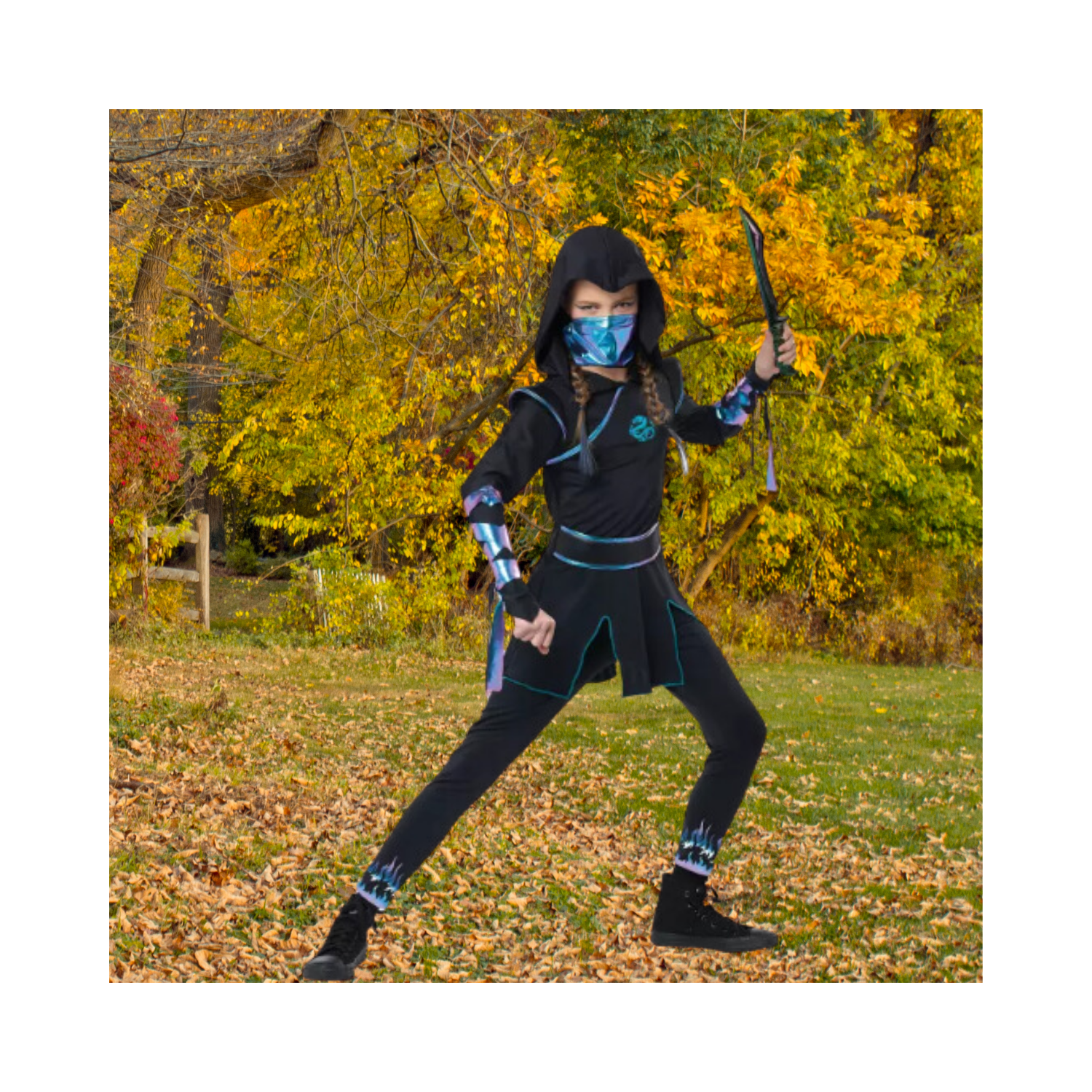 Halloween Kids Nightfire Ninja Costume