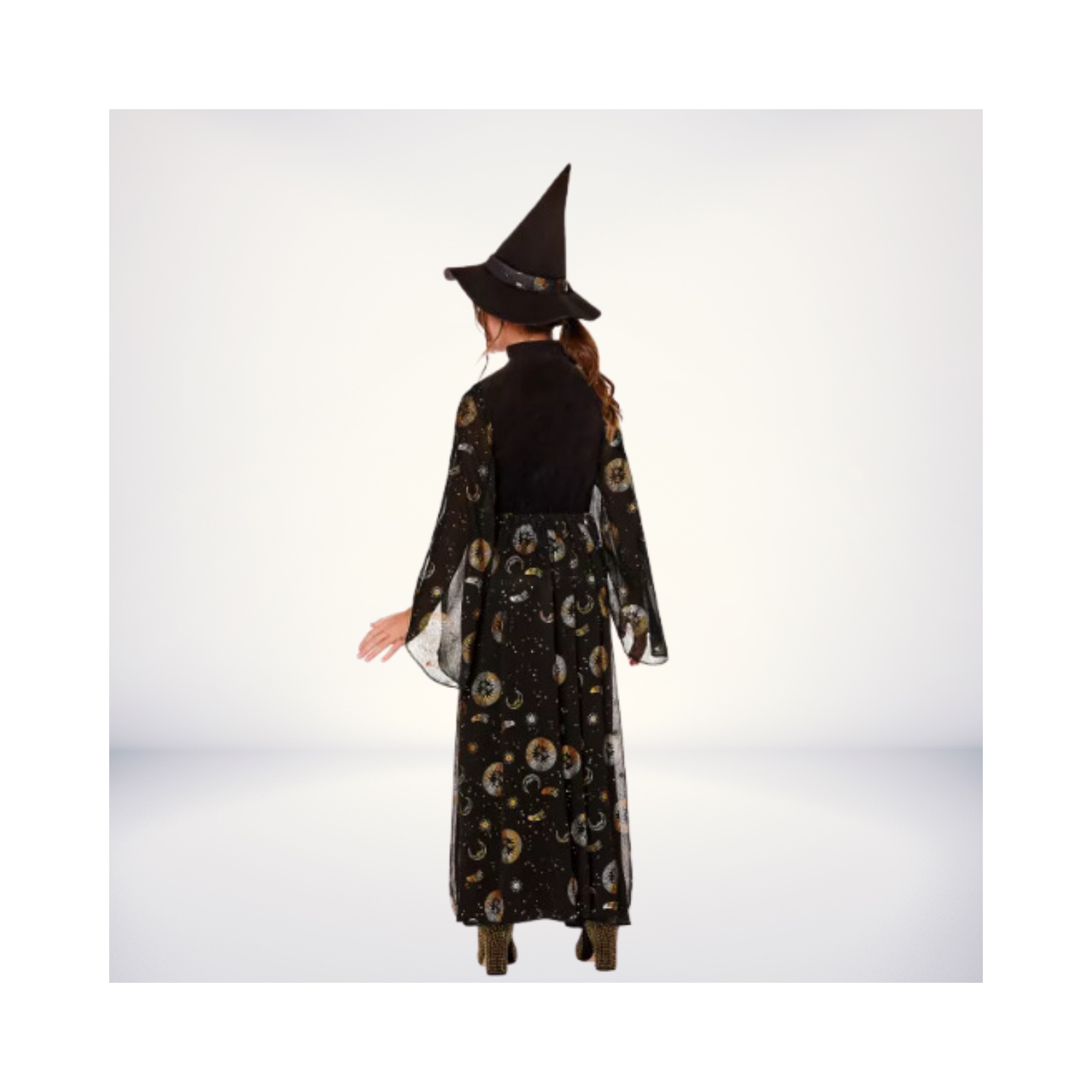 Halloween Kids Gold Dust Celestial Witch Costume