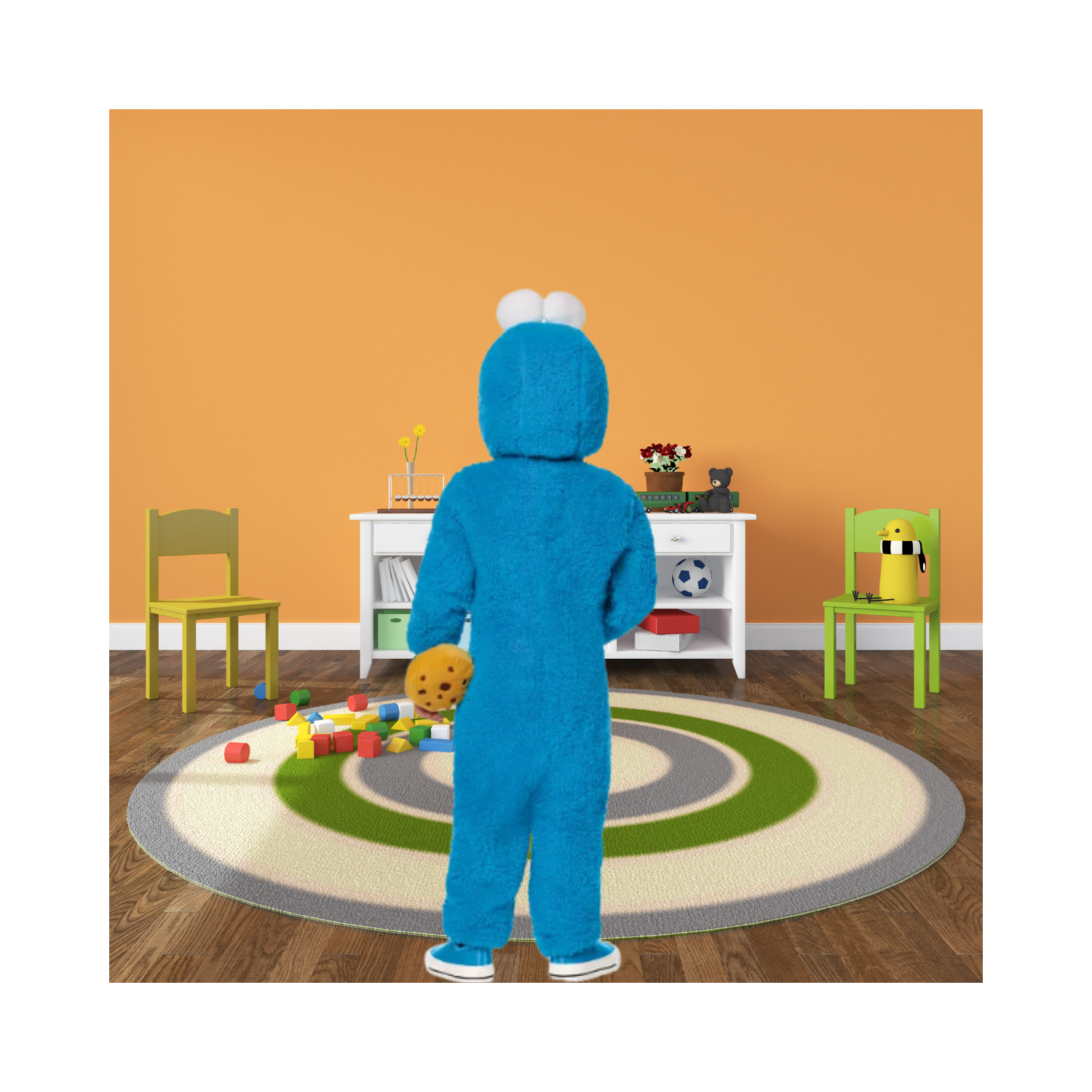 Halloween Toddler Cookie Monster Jumpsuit Costume - Sesame Street