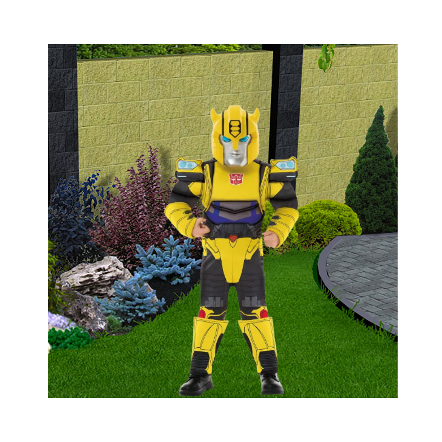 Halloween Toddler Bumblebee Muscle Suit Costume - Transformers