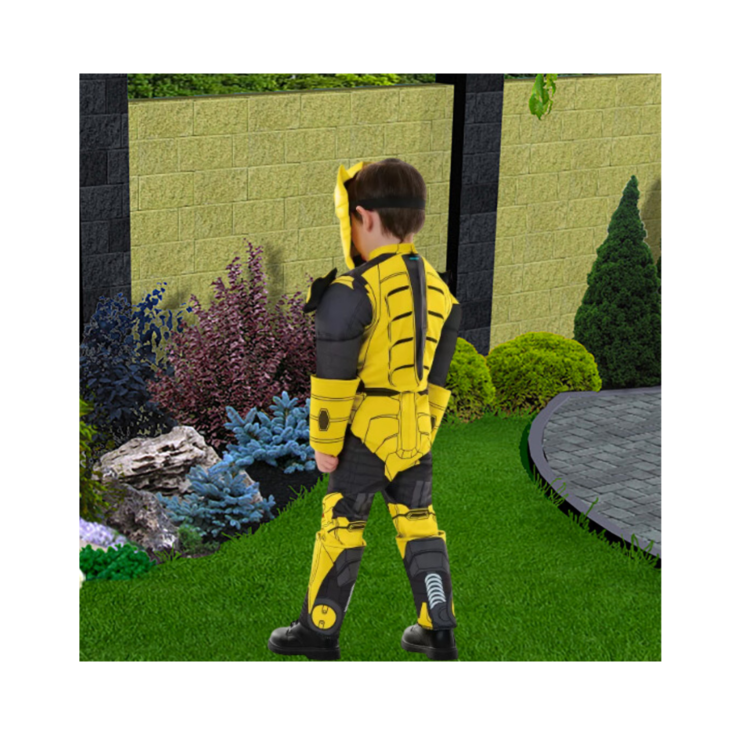 Halloween Toddler Bumblebee Muscle Suit Costume - Transformers