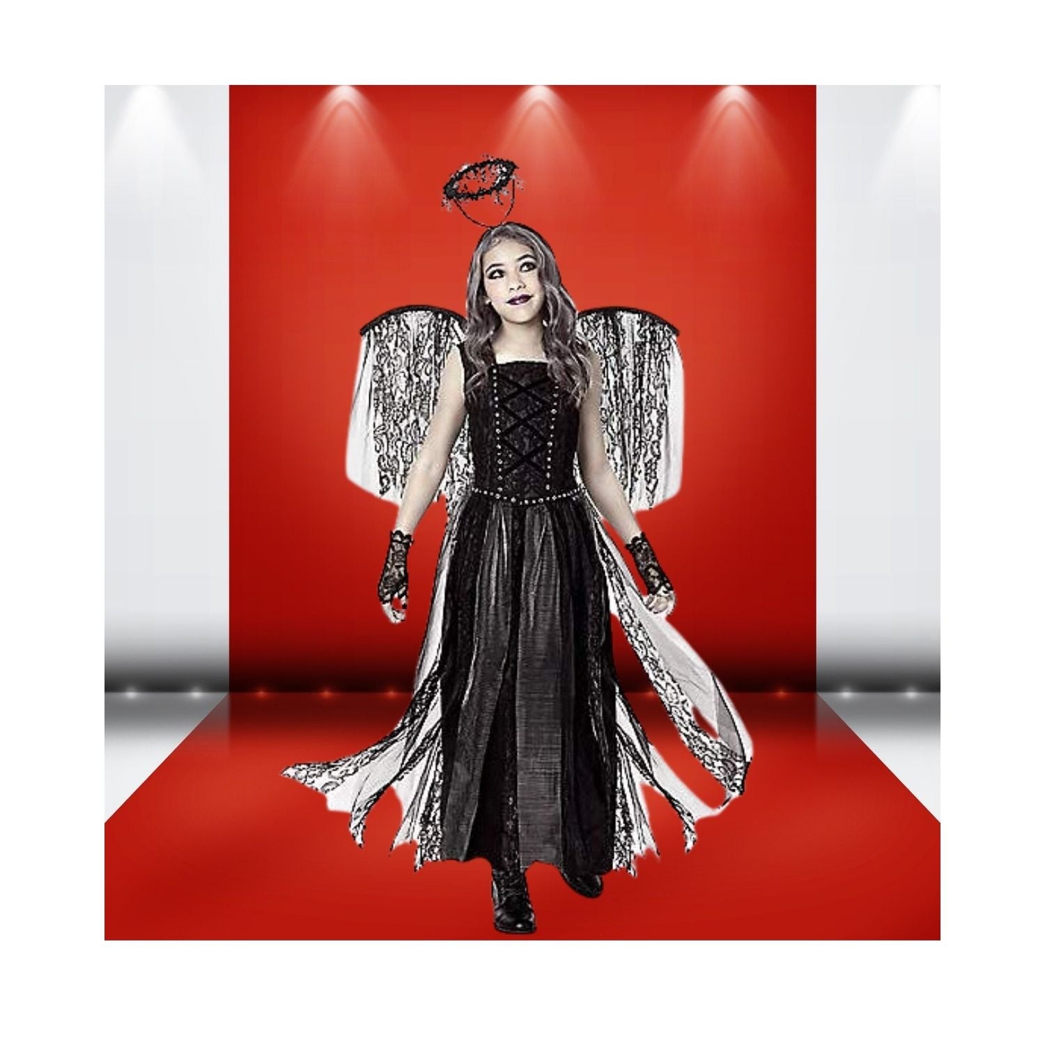 Halloween Kids Dark Angel Costume