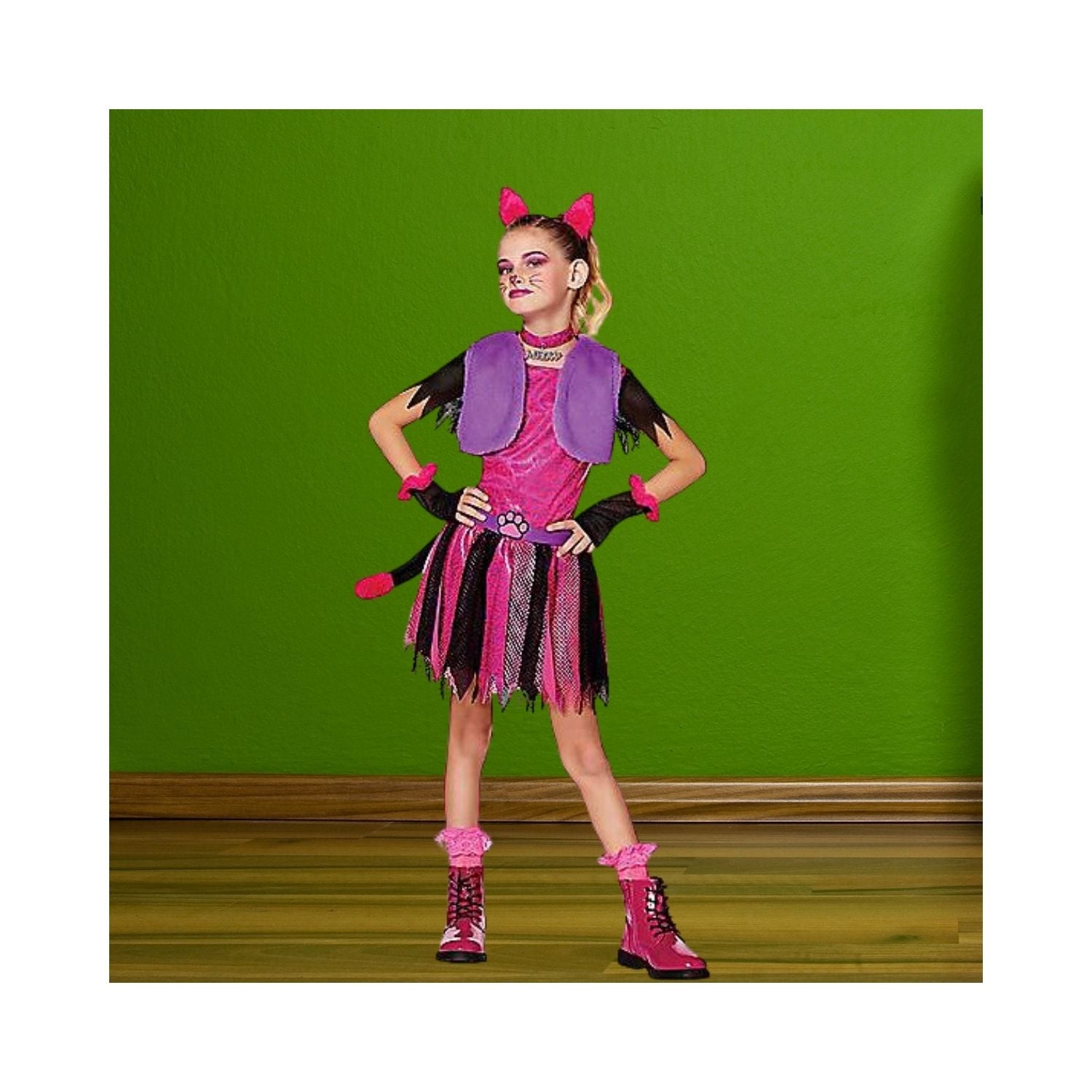 Halloween Kids Chic Cat Costume