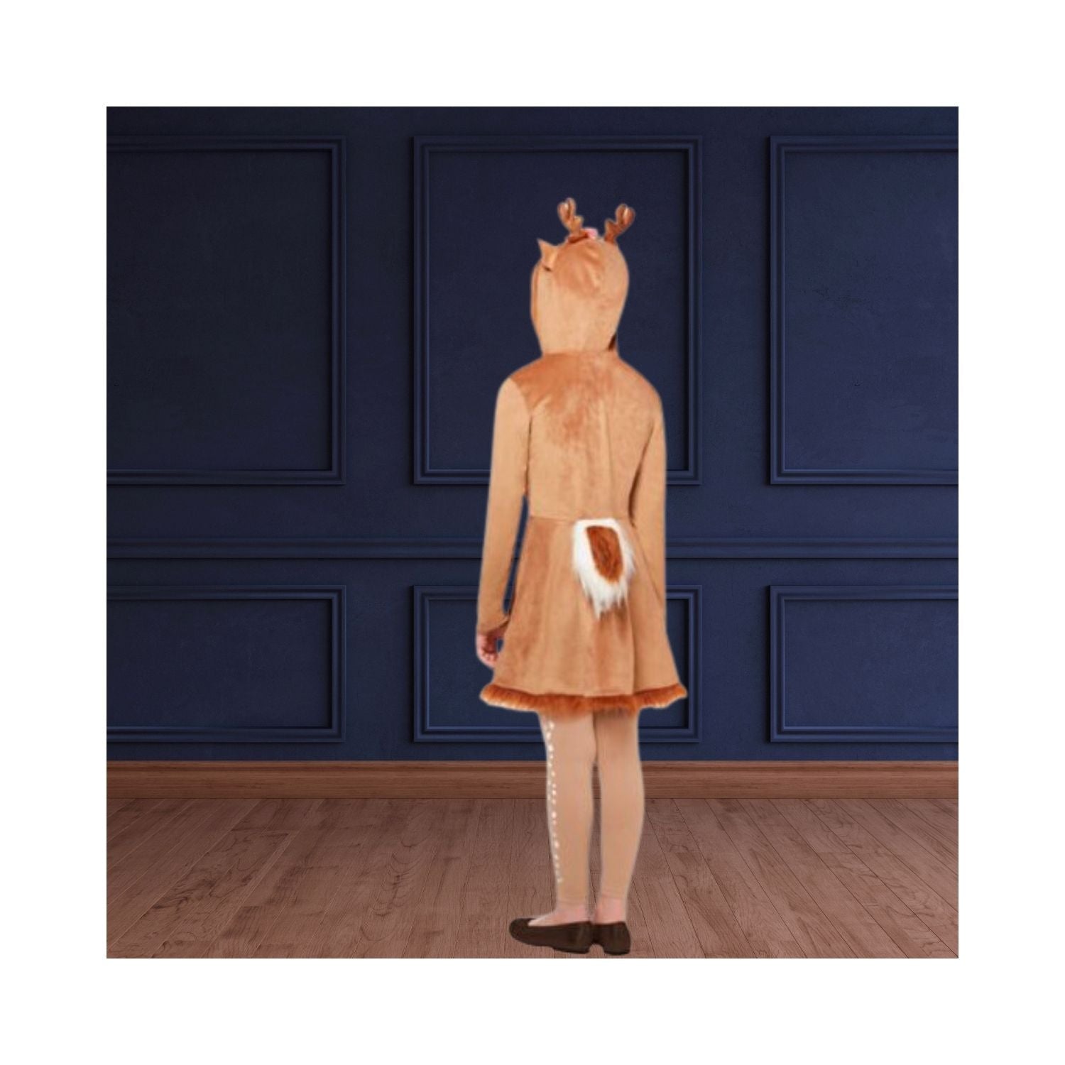 Halloween Kids Hooded Deer Dress Costume