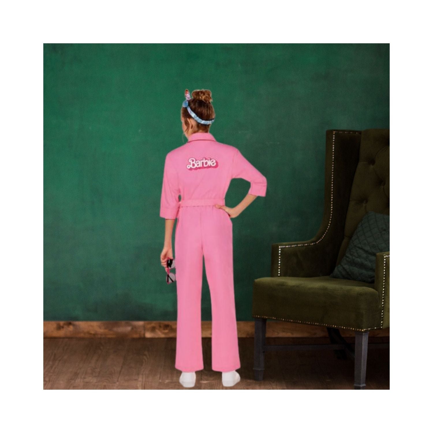 Halloween Kids Pink Power Jumpsuit - Barbie the Movie