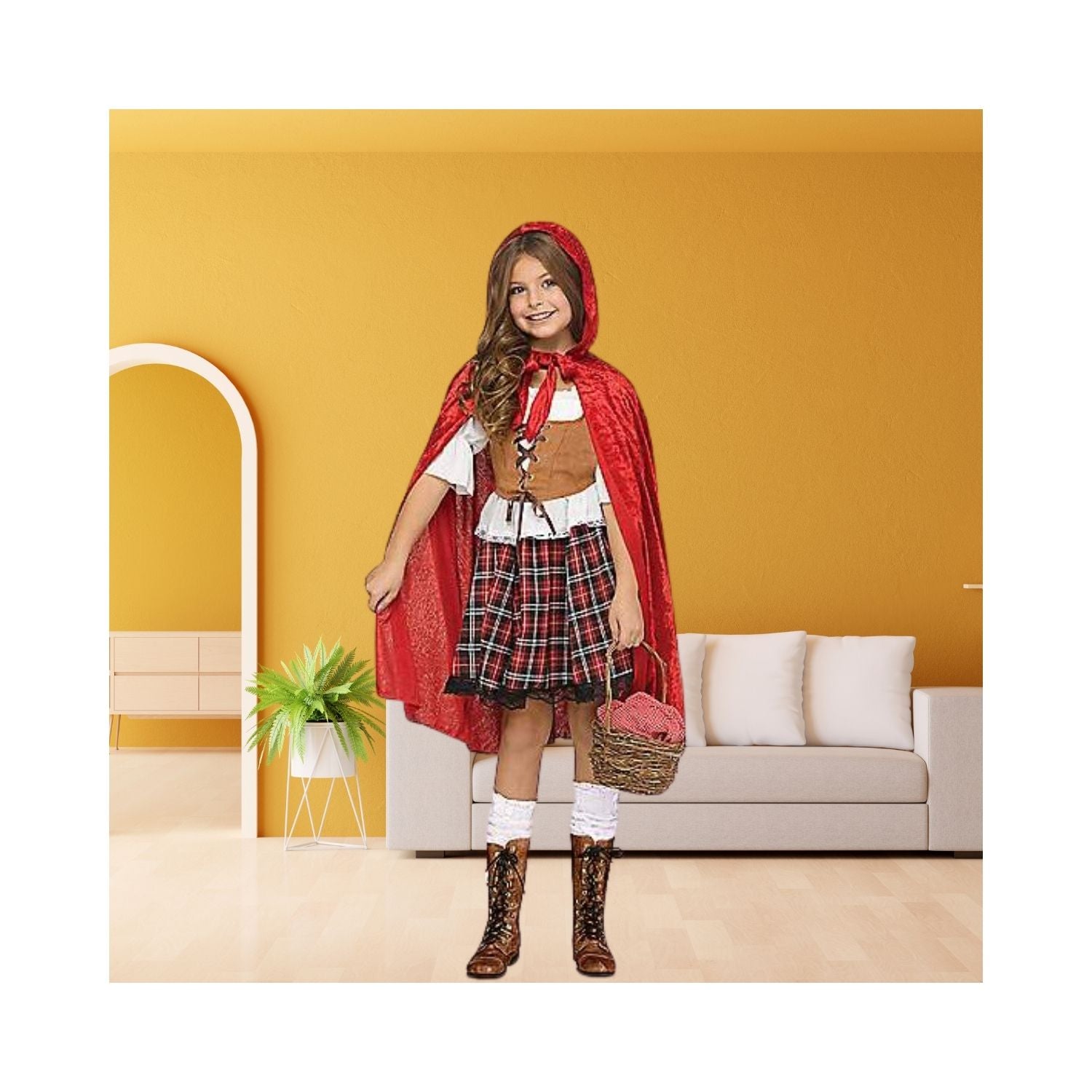 Halloween Kids Red Riding Hood Costume