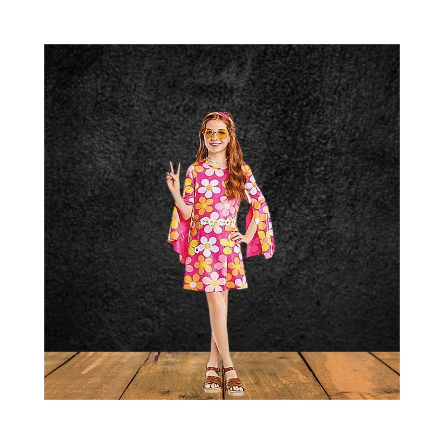 Halloween Kids Flower Child Dress Costume