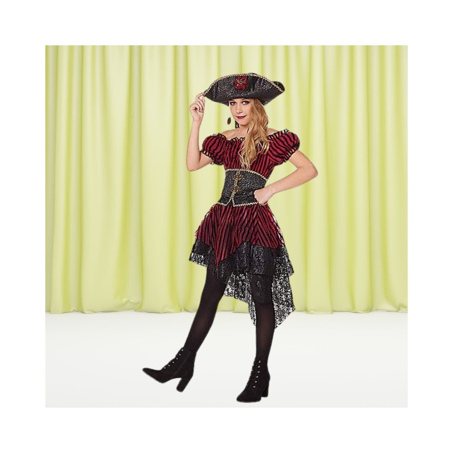 Halloween Kids Buccaneer Beauty Pirate Costume