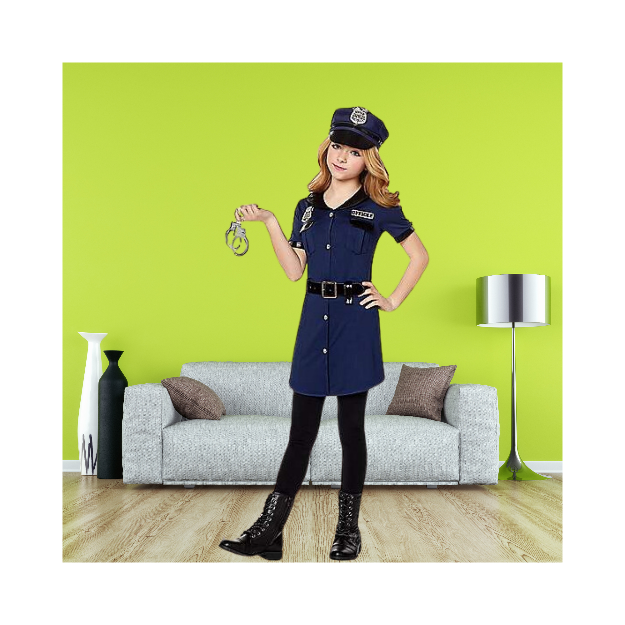 Halloween Kids Officer Cutie Costume