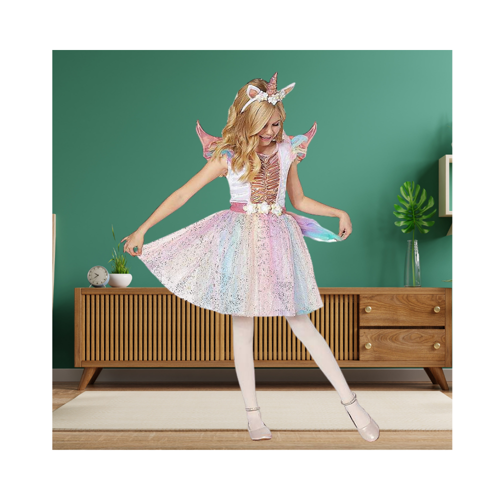 Halloween Kids Rosy Unicorn Costume