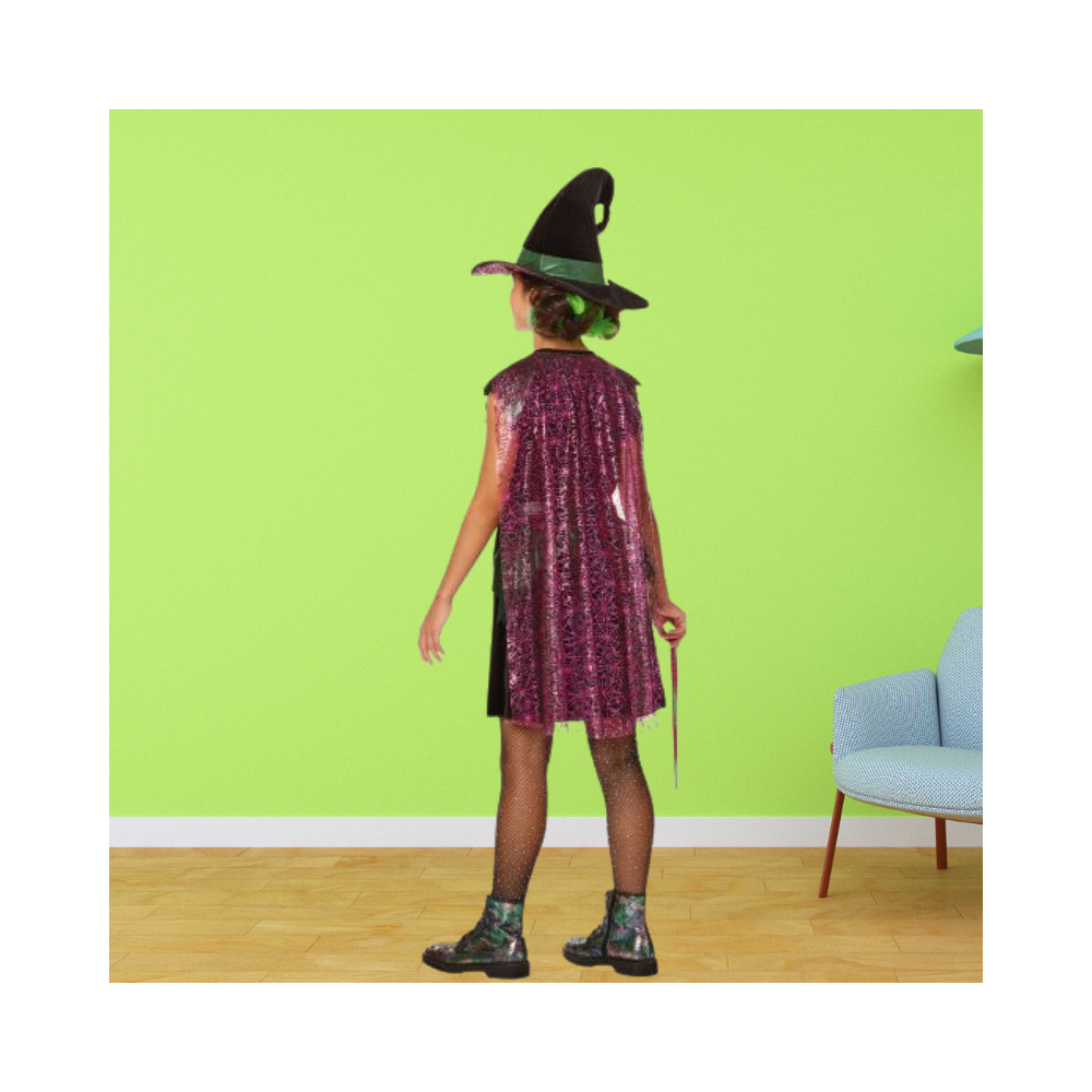 Halloween Kids Black Magic Witch Costume