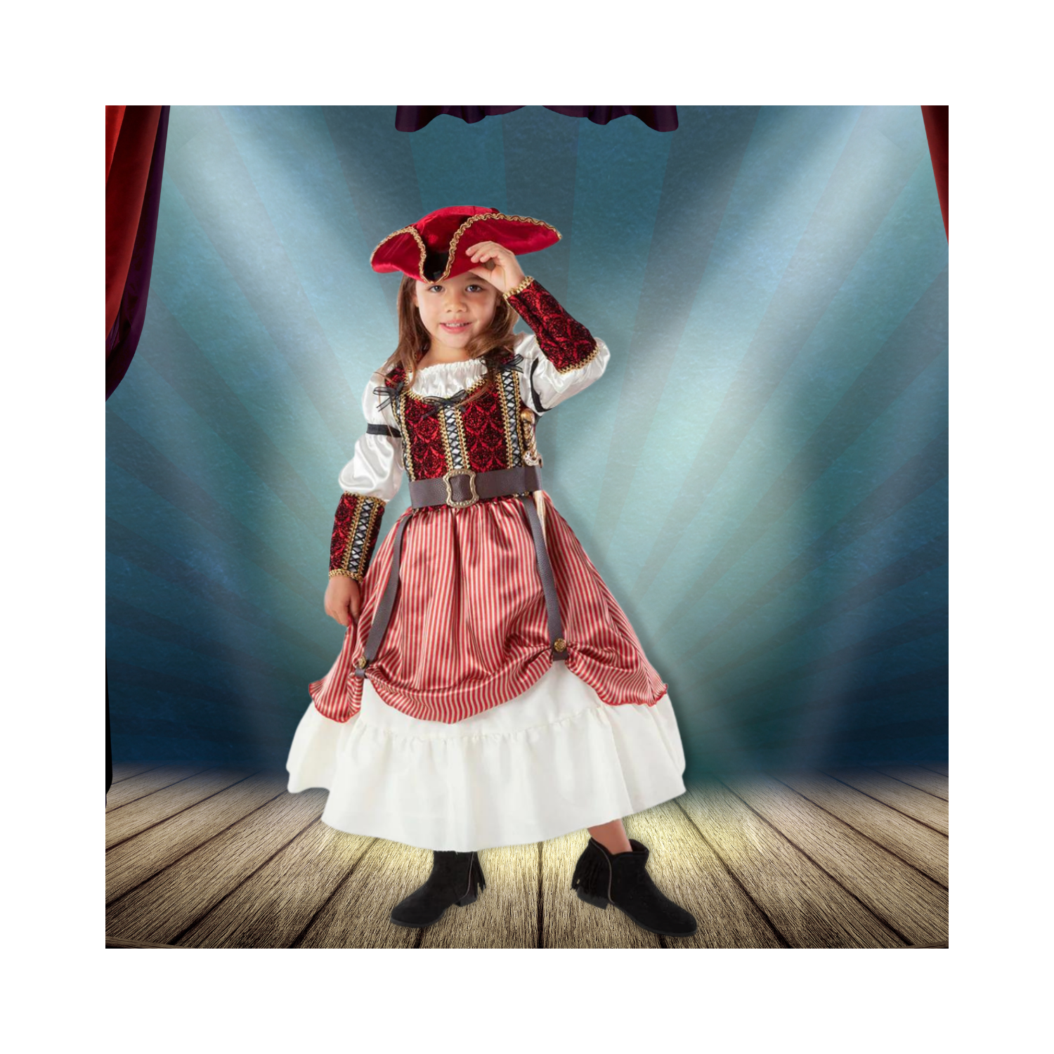 Halloween Girls Pirate Queen Costume