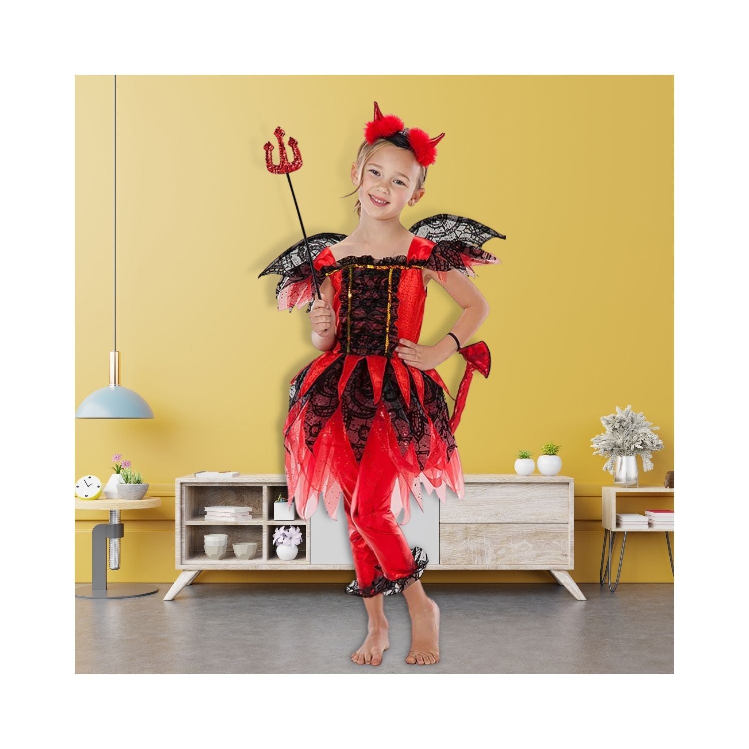 Halloween Little Girls Devil Costume