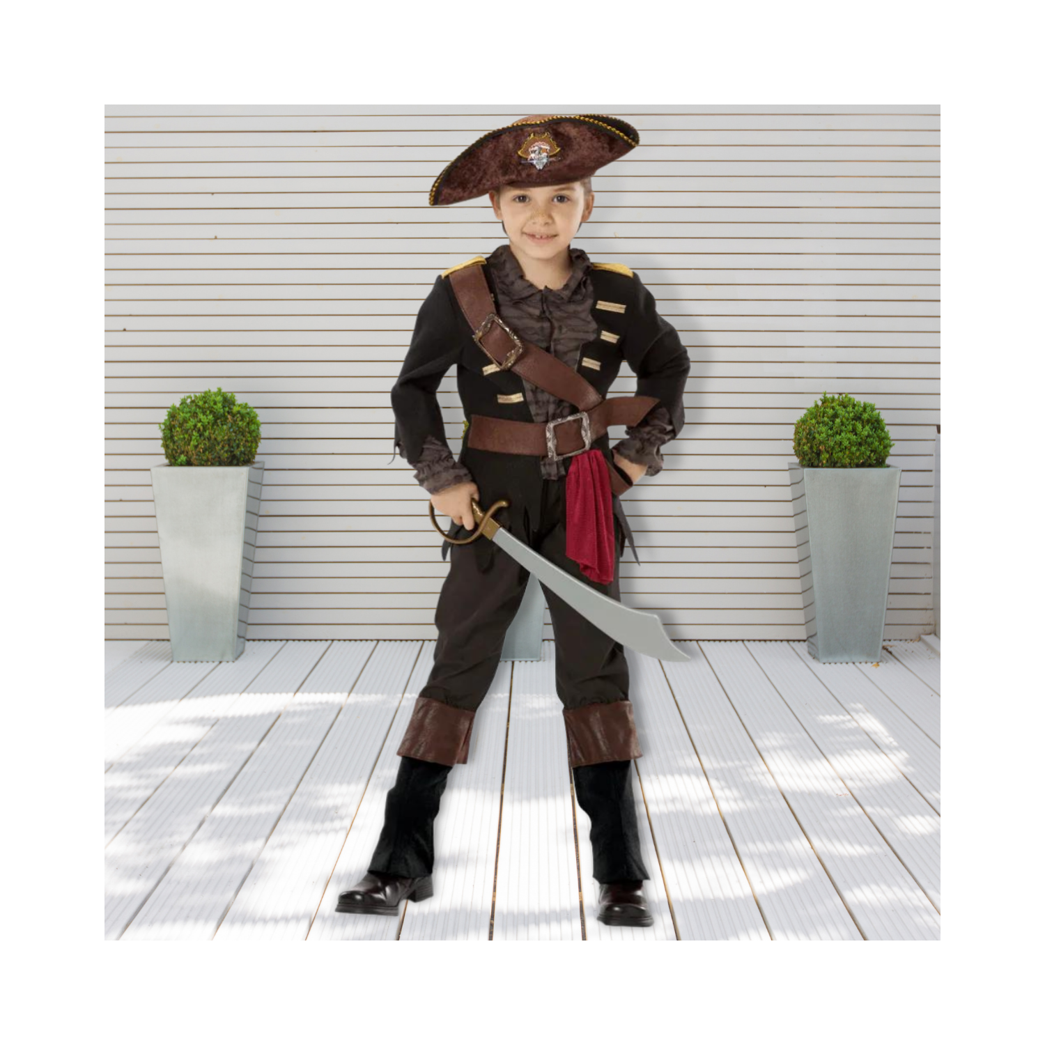 Halloween Kids Tough Pirate Captain Costume